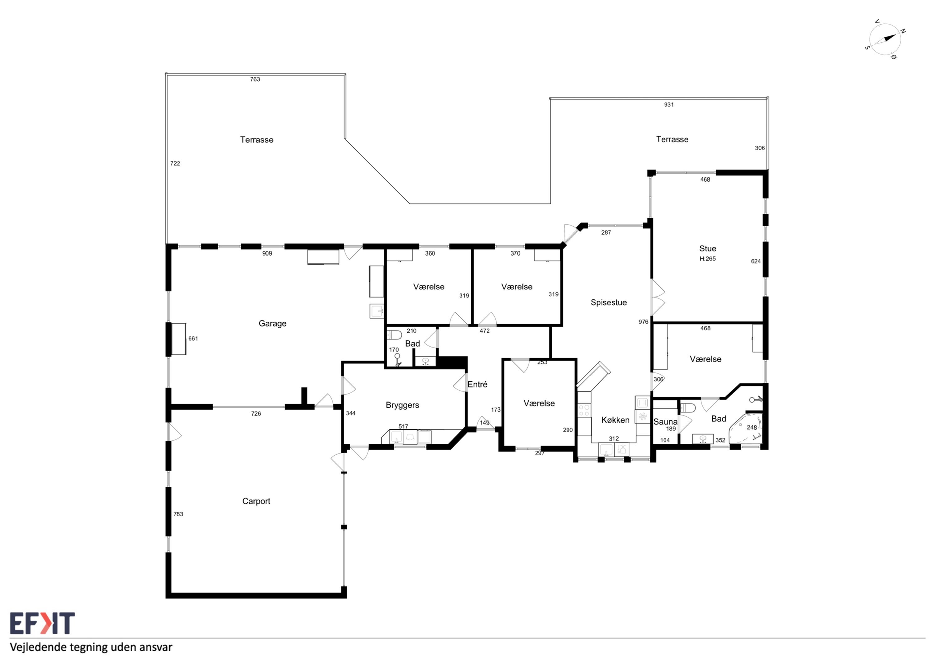 Plantegninger billede af Åruplunden 3, 8722 Hedensted