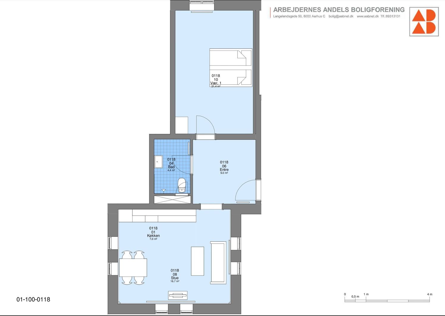 Fremhævet  billede i fuldskærmstilstand. Billede af Bindesbølls Allé 39, 1. 1., 8240 Risskov