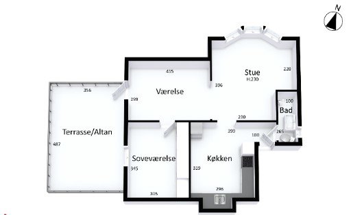 Plantegninger billede af Lundbyesgade 43, 1., Vejgaard, 9000 Aalborg