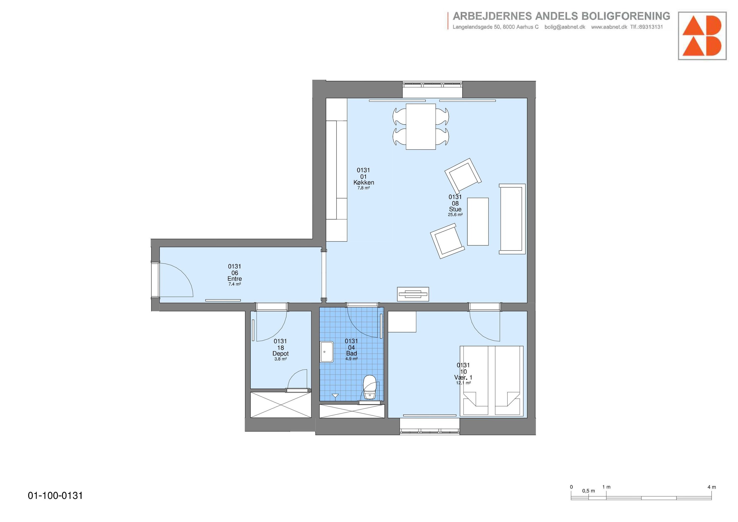 Fremhævet  billede i fuldskærmstilstand. Billede af Bindesbølls Allé 35, 1. 3., 8240 Risskov