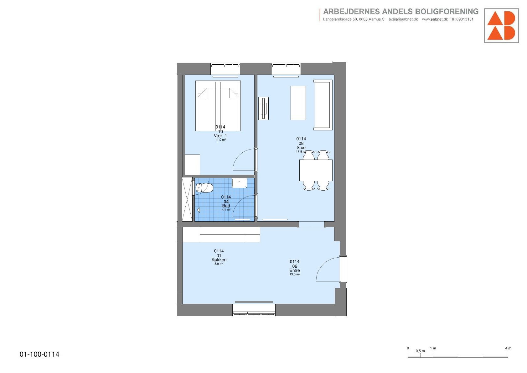 Plantegninger billede af Bindesbølls Allé 41, 1. 2., 8240 Risskov