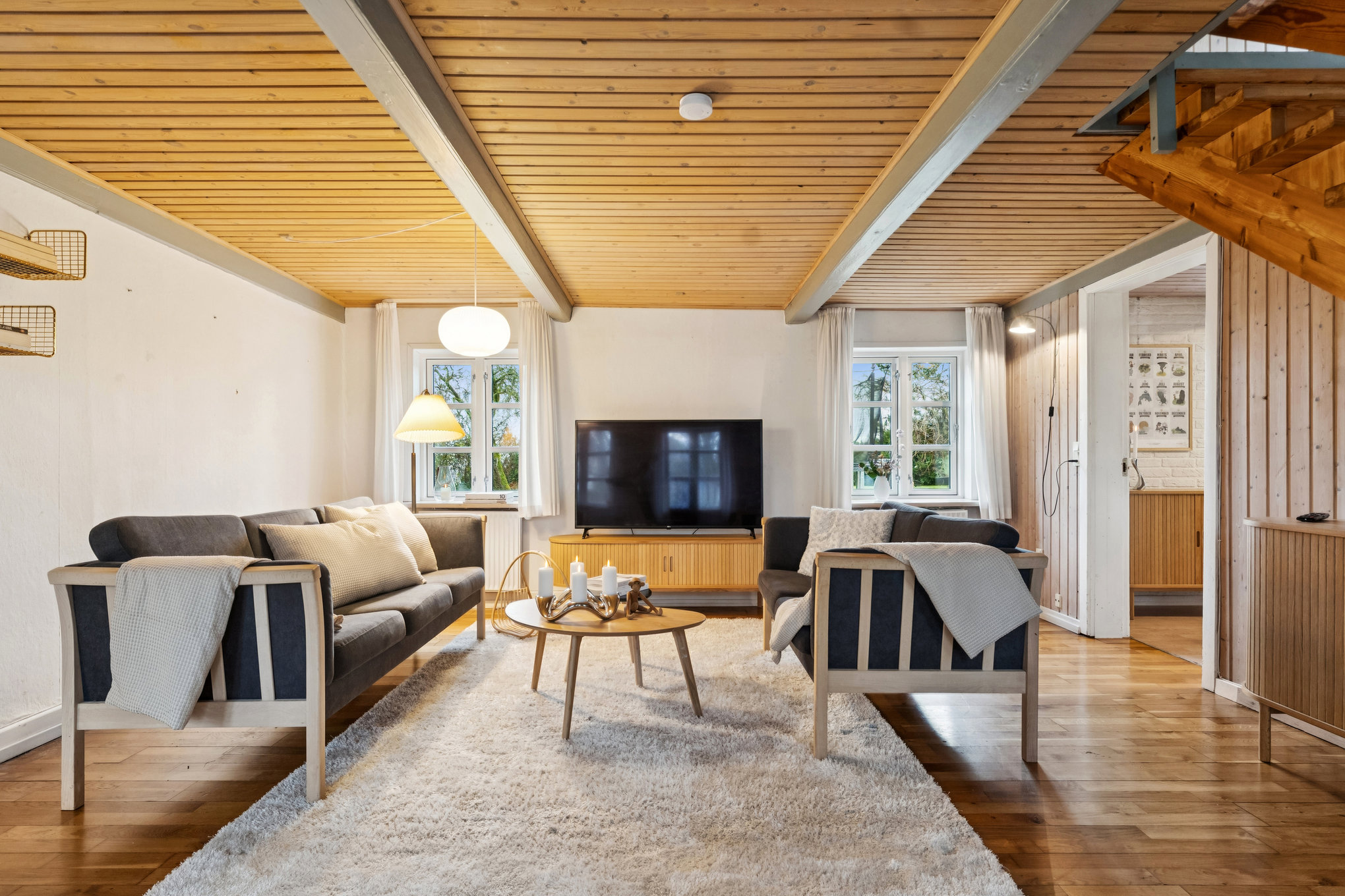 Fremhævet stue billede i fuldskærmstilstand. Billede af Lillegade 12, Hald, 8983 Gjerlev J