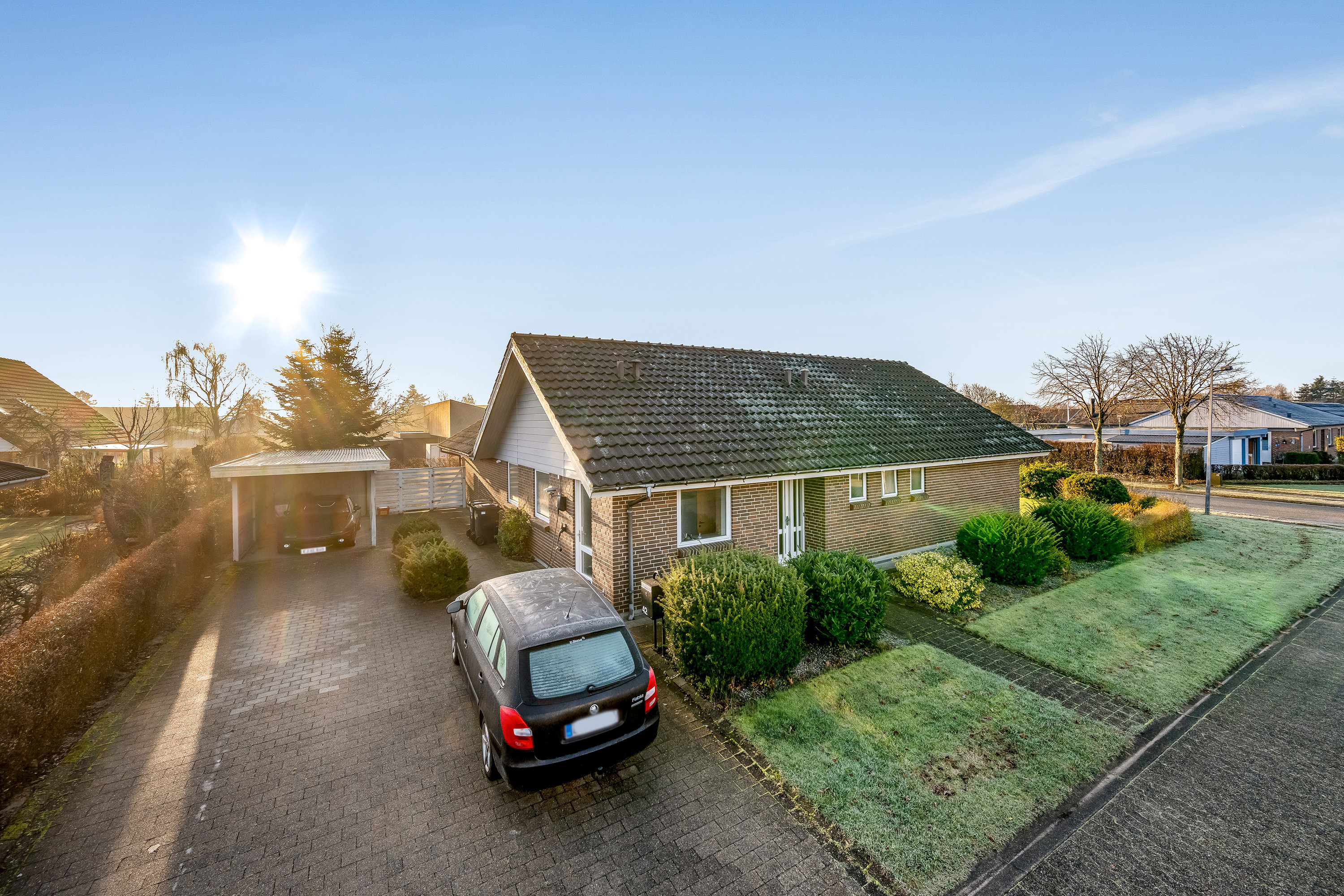 Miniaturebillede 1: facade. Billede af Åbrinken 42, 6900 Skjern