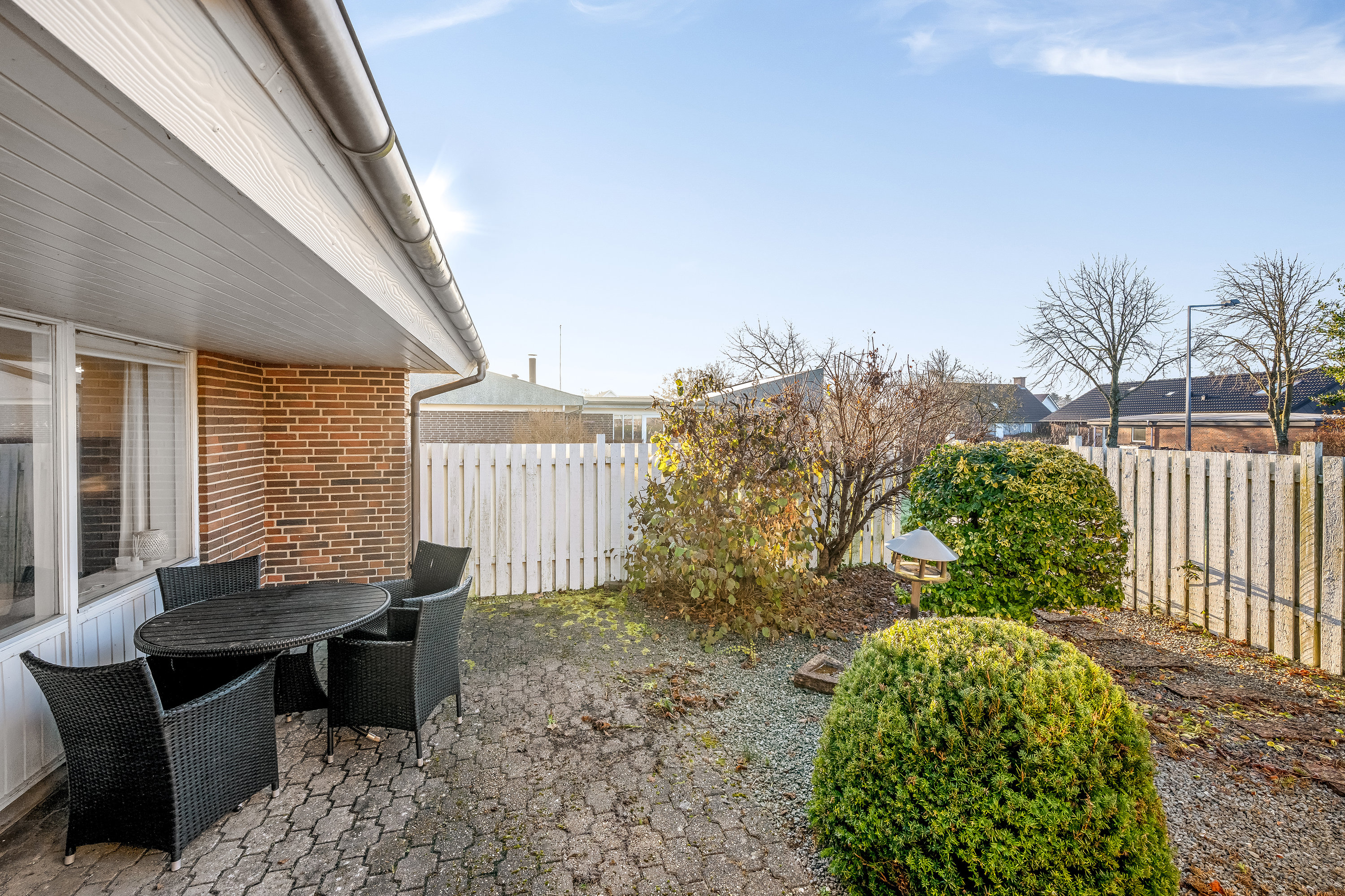 Fremhævet terrasse billede i fuldskærmstilstand. Billede af Åbrinken 42, 6900 Skjern