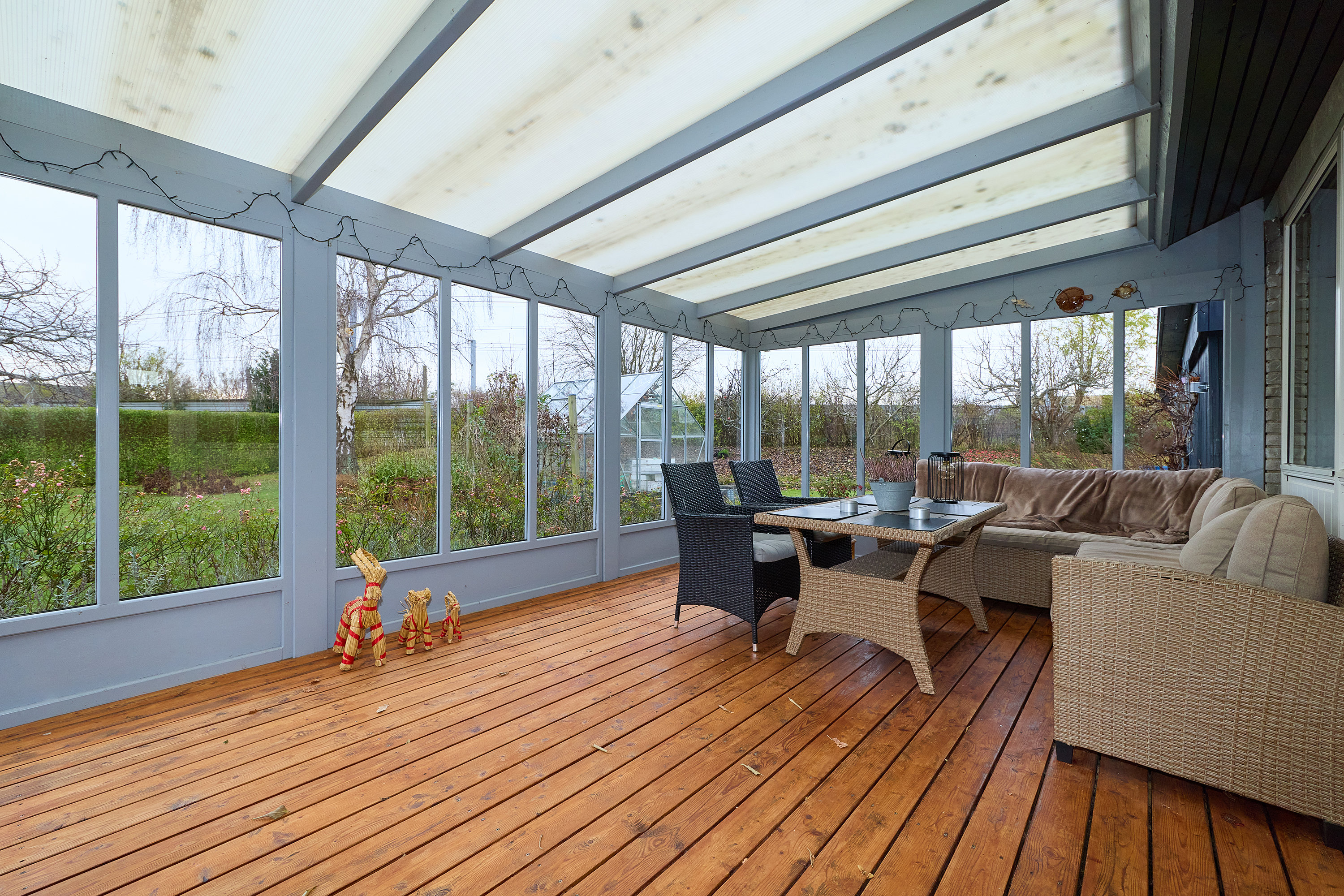 Fremhævet overdækket terrasse billede i fuldskærmstilstand. Billede af Lerager 50, 3600 Frederikssund