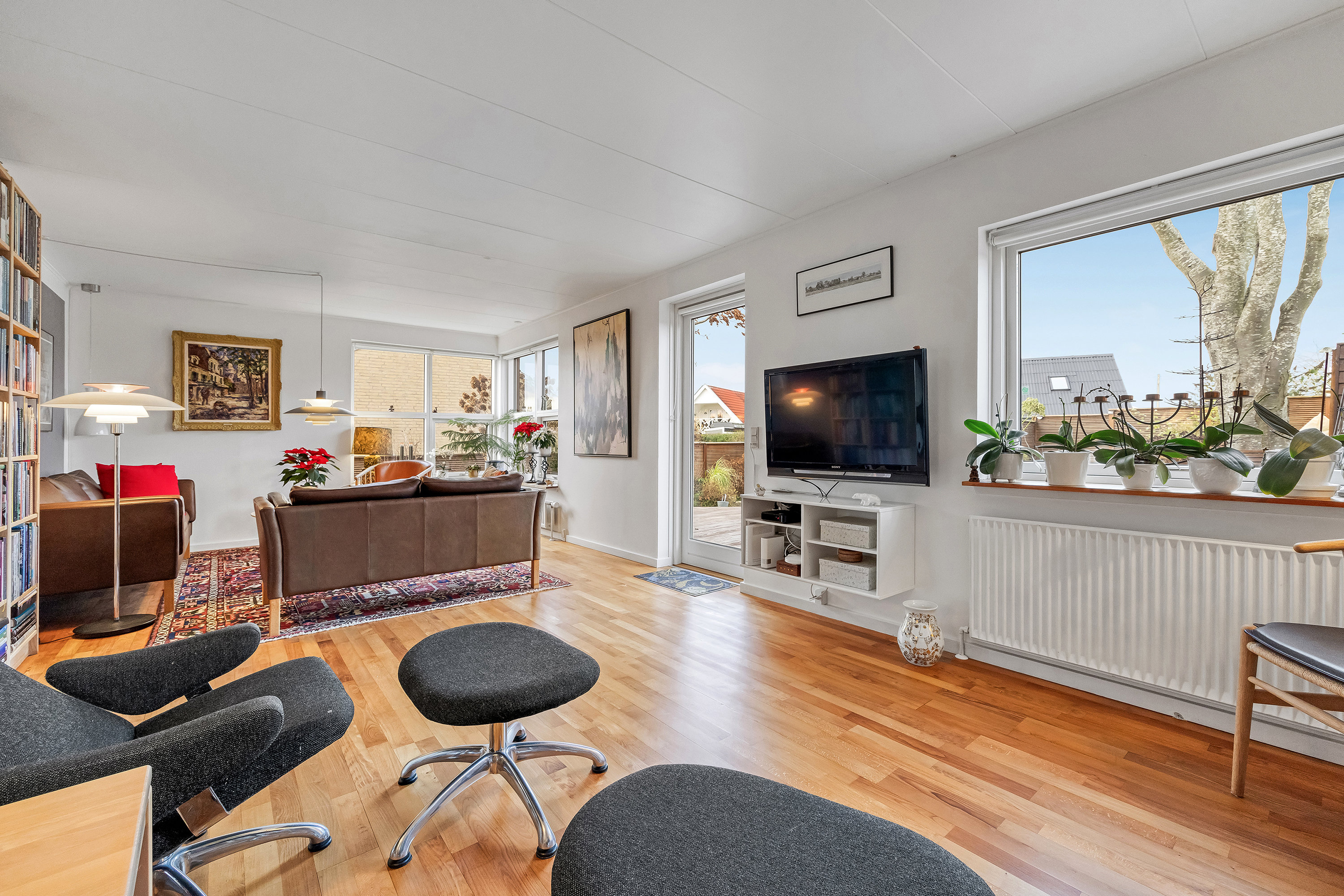 Fremhævet stue billede i fuldskærmstilstand. Billede af Bakkebo 68, 3550 Slangerup