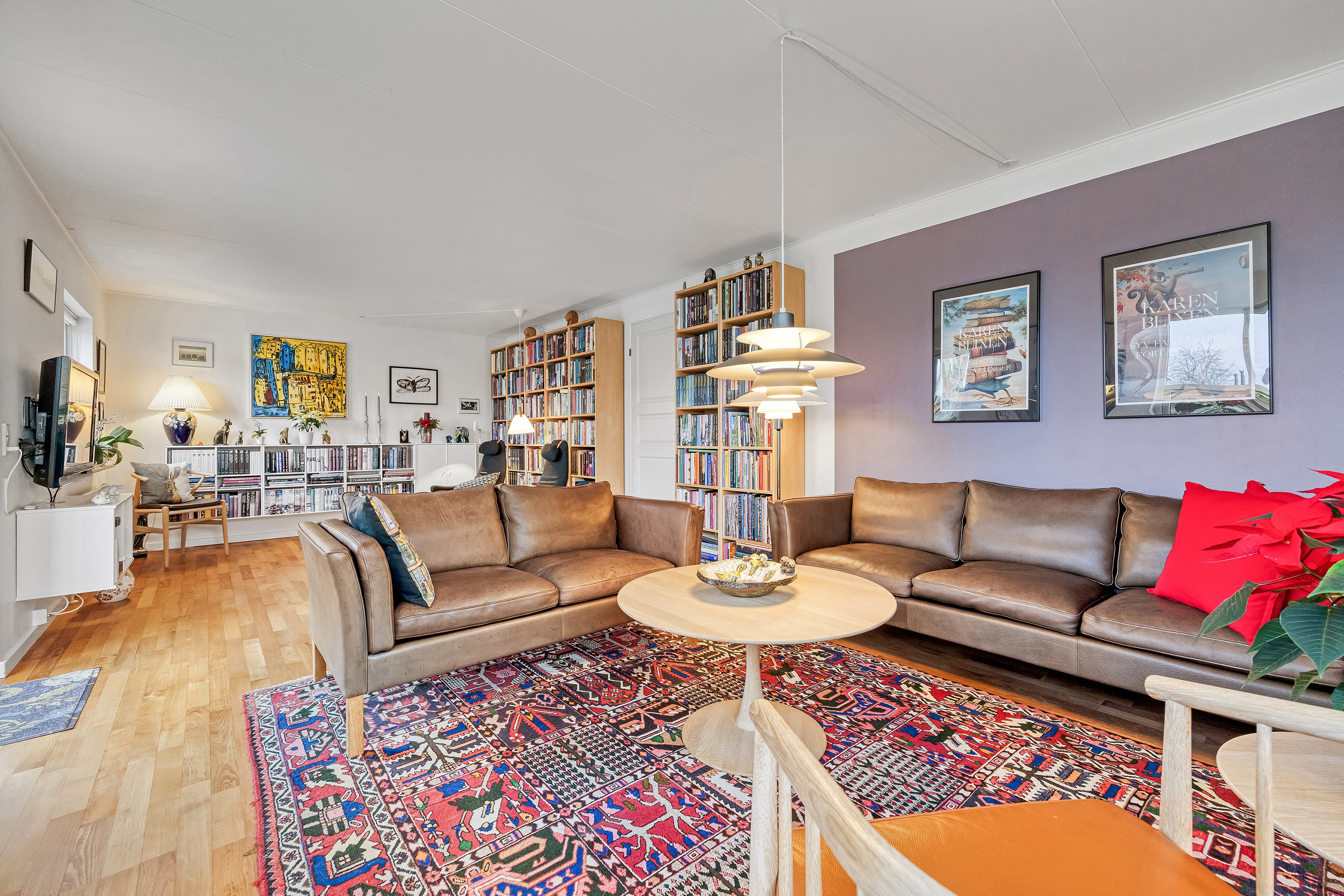 Fremhævet stue billede i fuldskærmstilstand. Billede af Bakkebo 68, 3550 Slangerup