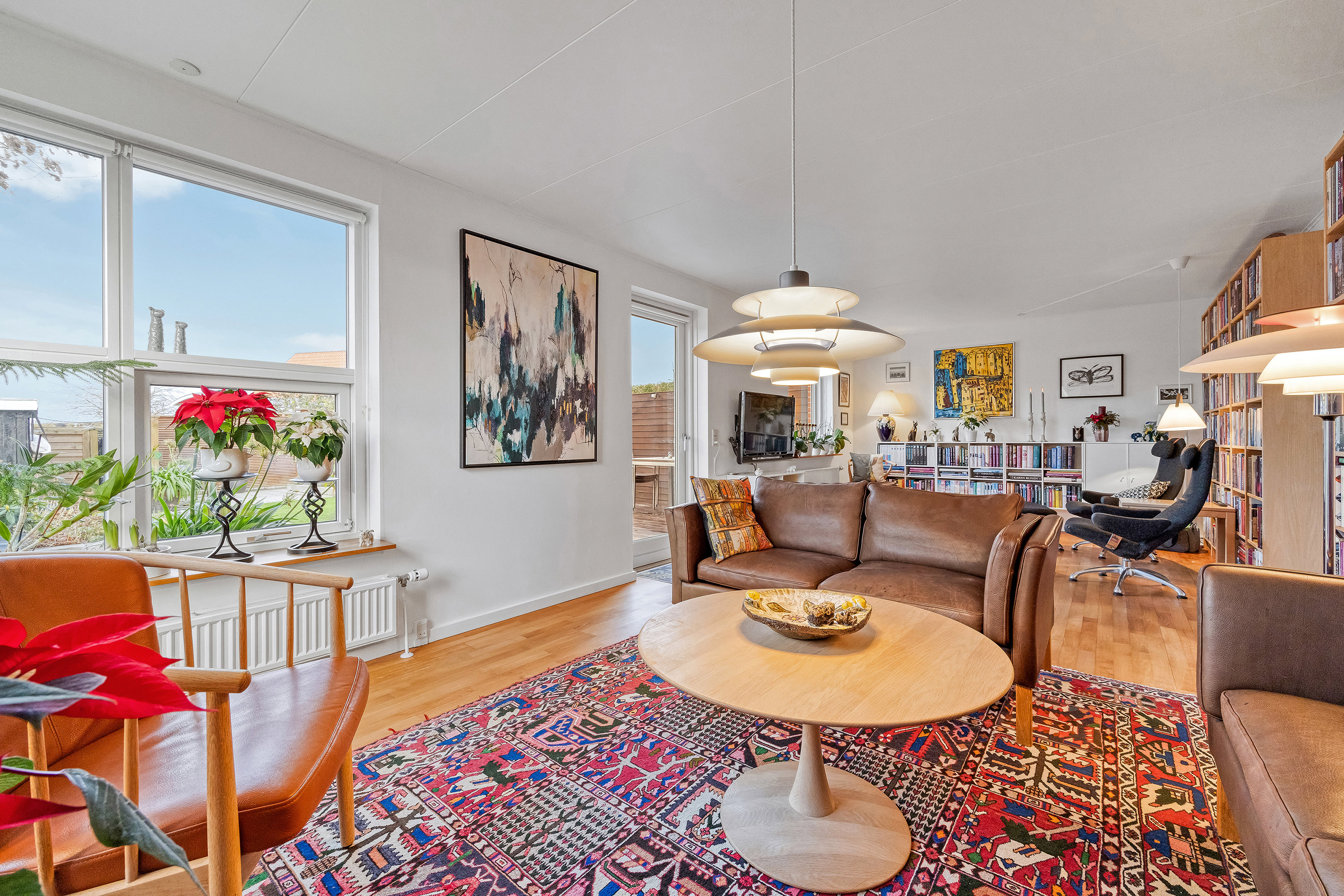 Fremhævet stue billede i fuldskærmstilstand. Billede af Bakkebo 68, 3550 Slangerup