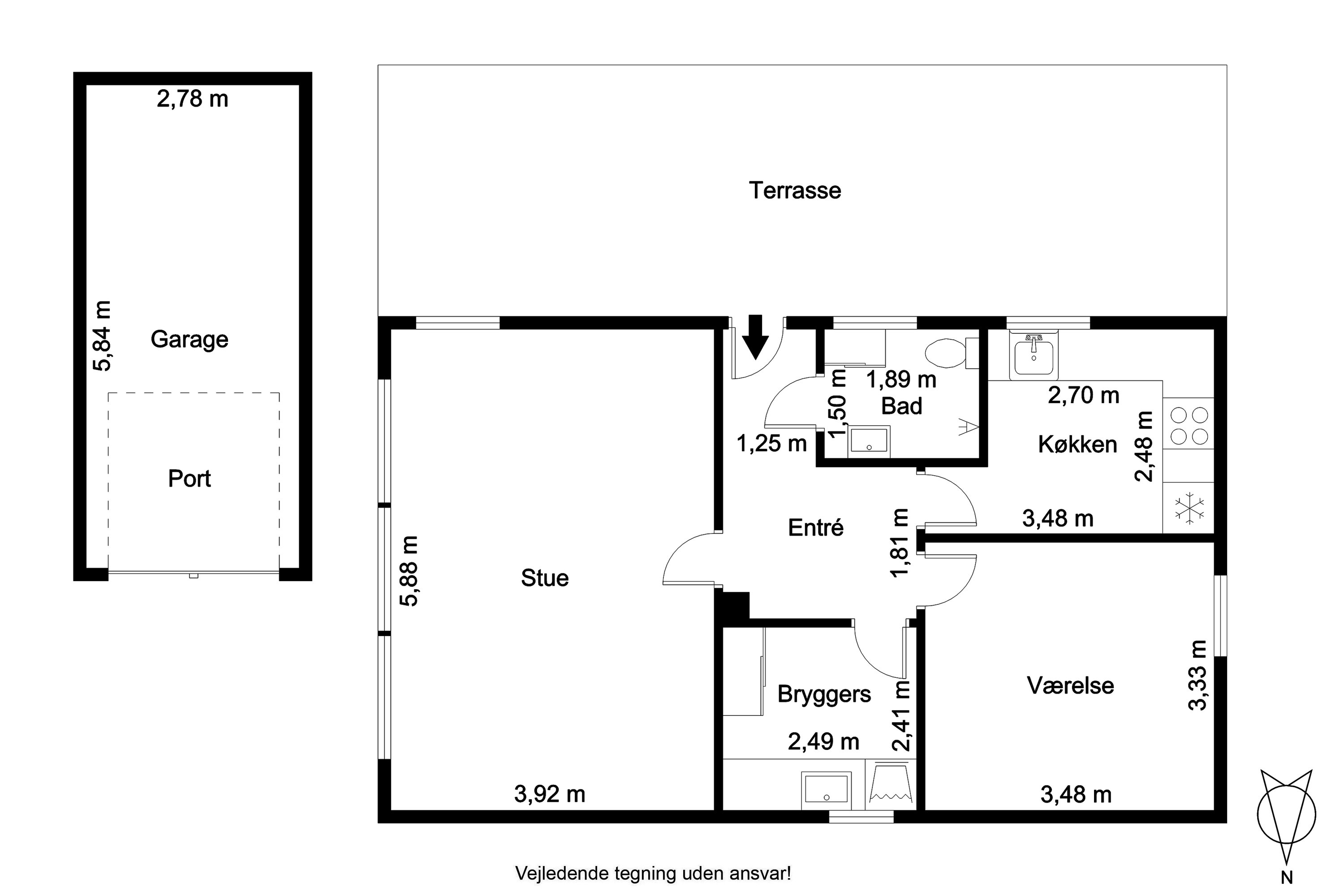 Plantegninger billede af Vilstedvej 214, 9670 Løgstør