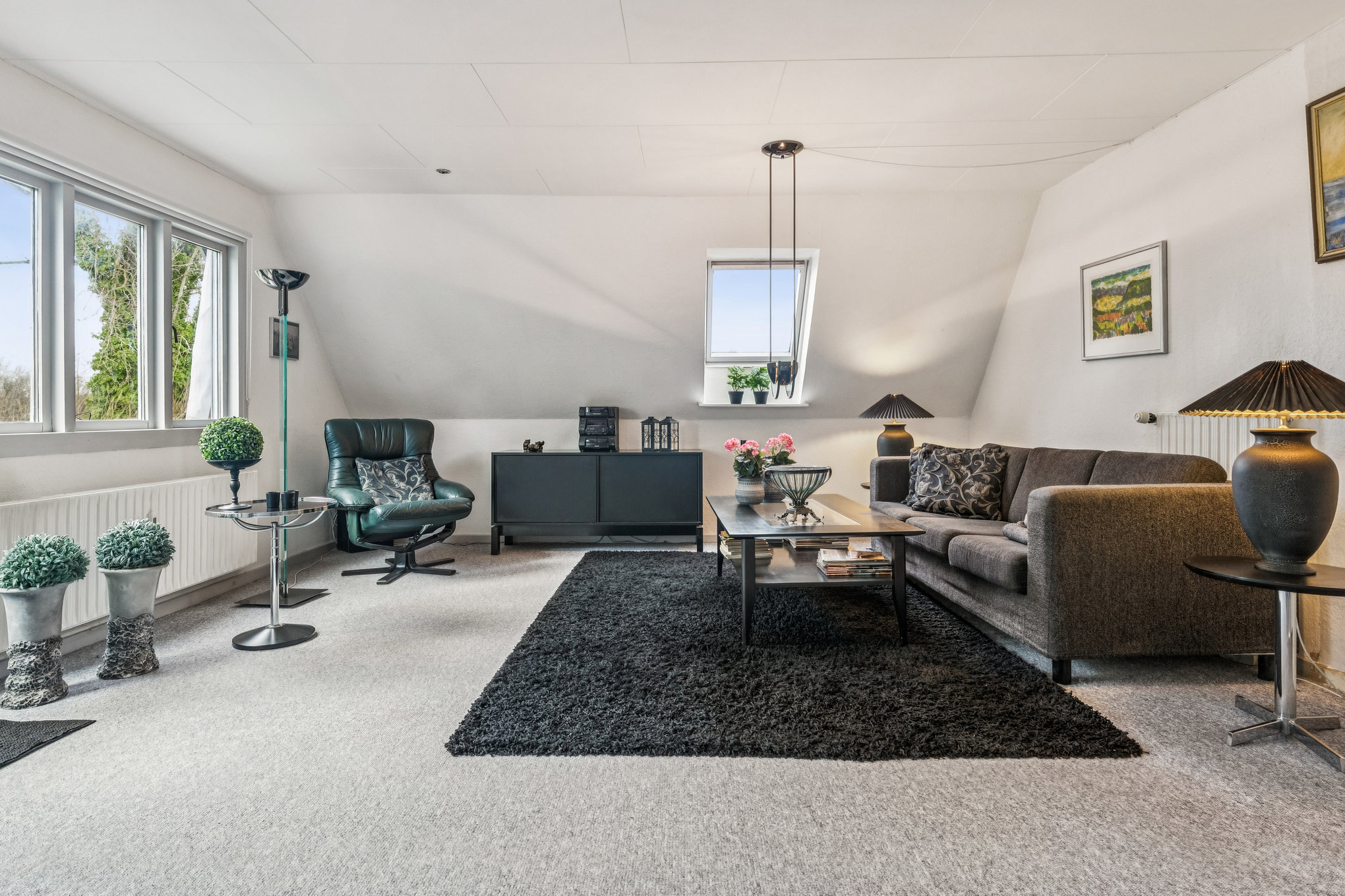 Fremhævet stue billede i fuldskærmstilstand. Billede af Vænget 15, 8940 Randers SV