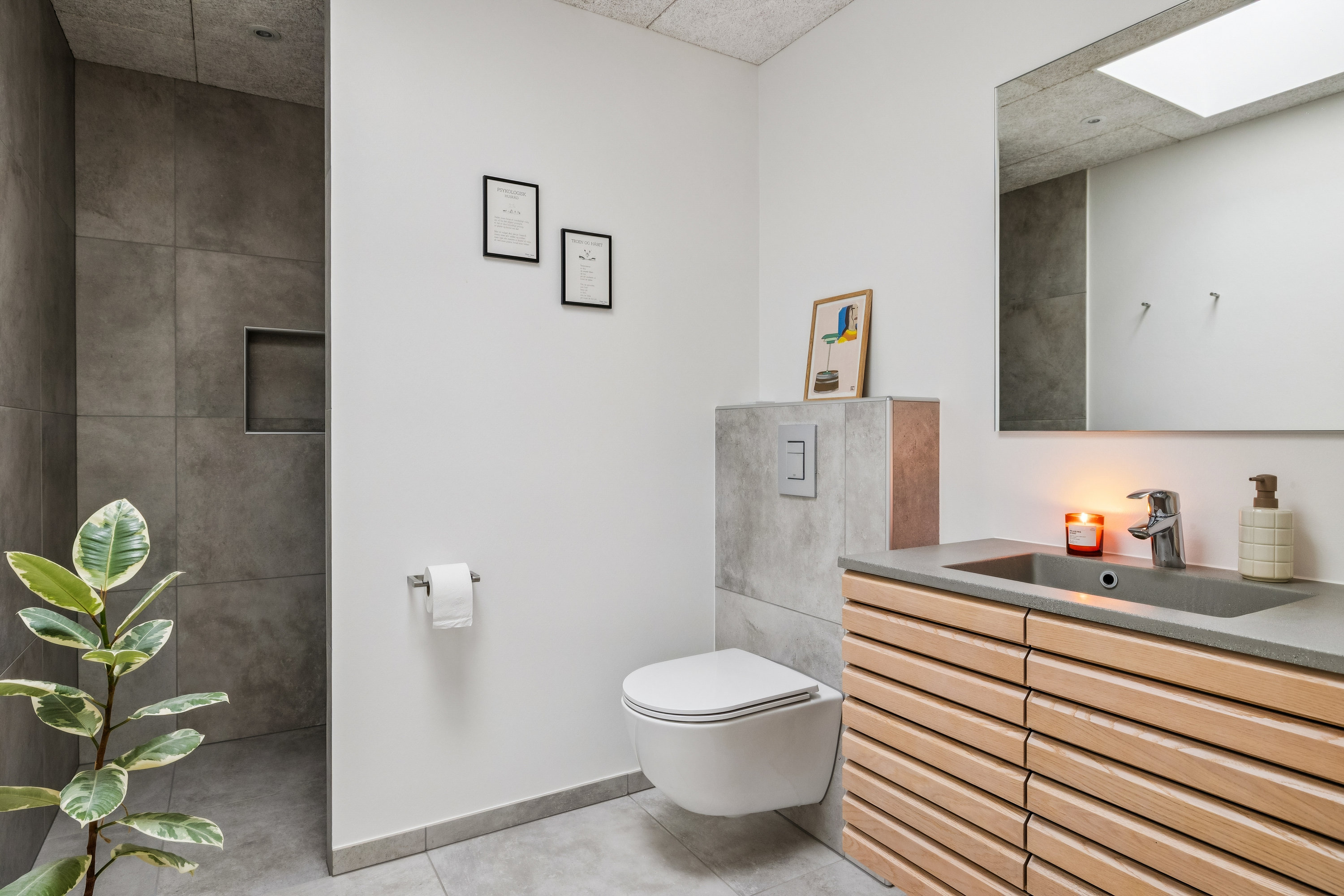 Fremhævet badeværelse billede i fuldskærmstilstand. Billede af Thit Jensens Vej 16, 9500 Hobro