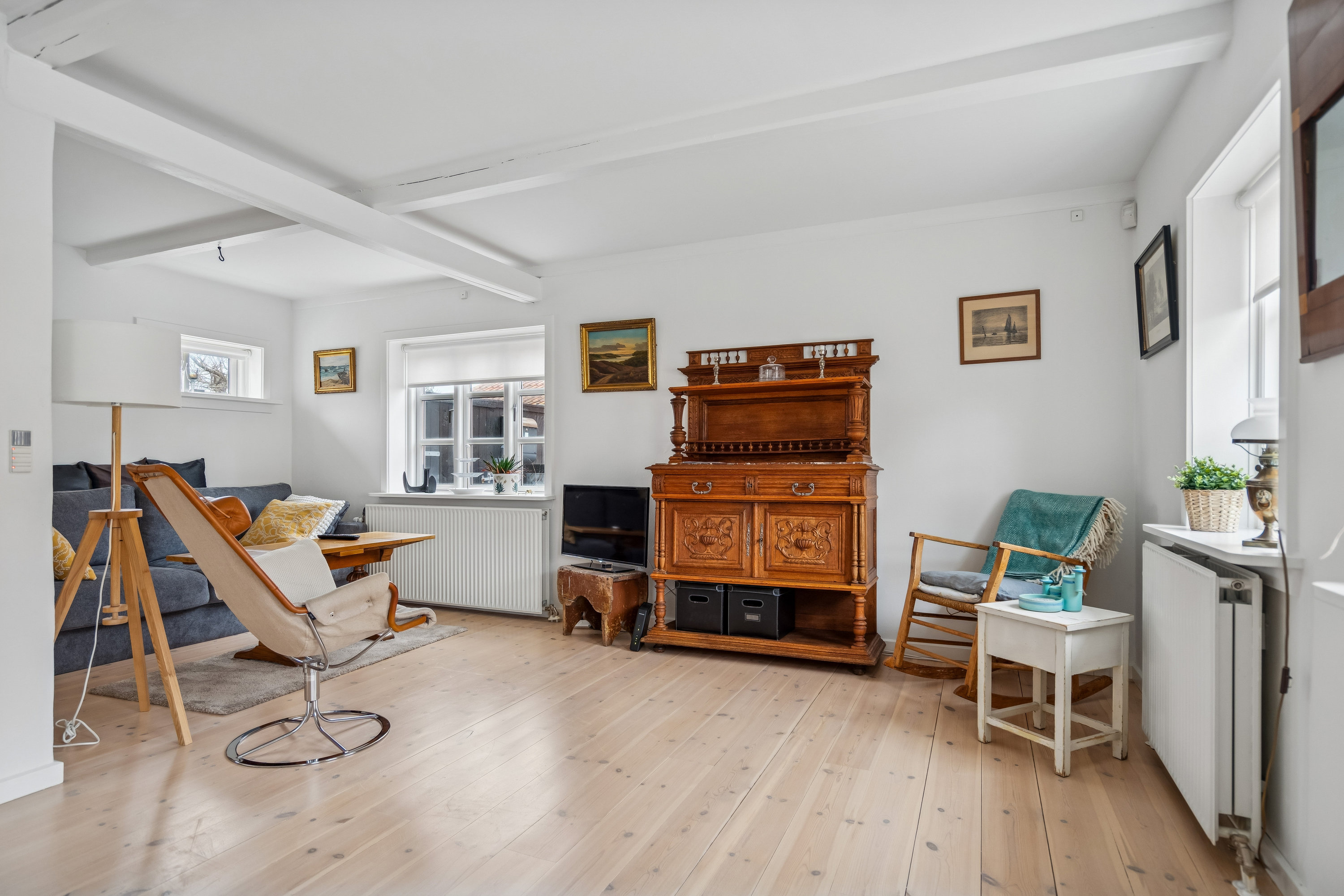 Fremhævet stue billede i fuldskærmstilstand. Billede af Daphnesvej 11, 9990 Skagen