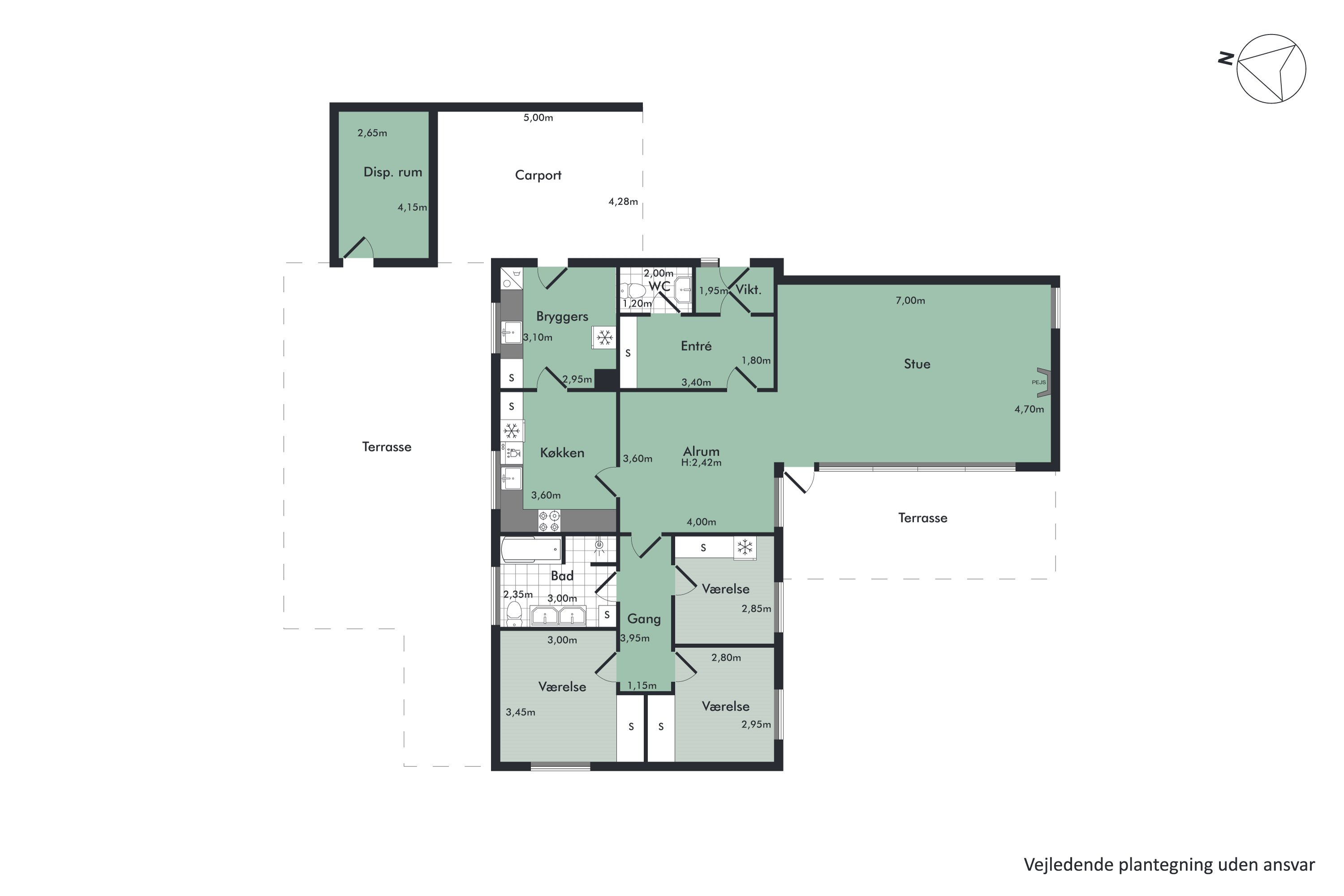 Plantegninger billede af Æblevangen 56, 9000 Aalborg