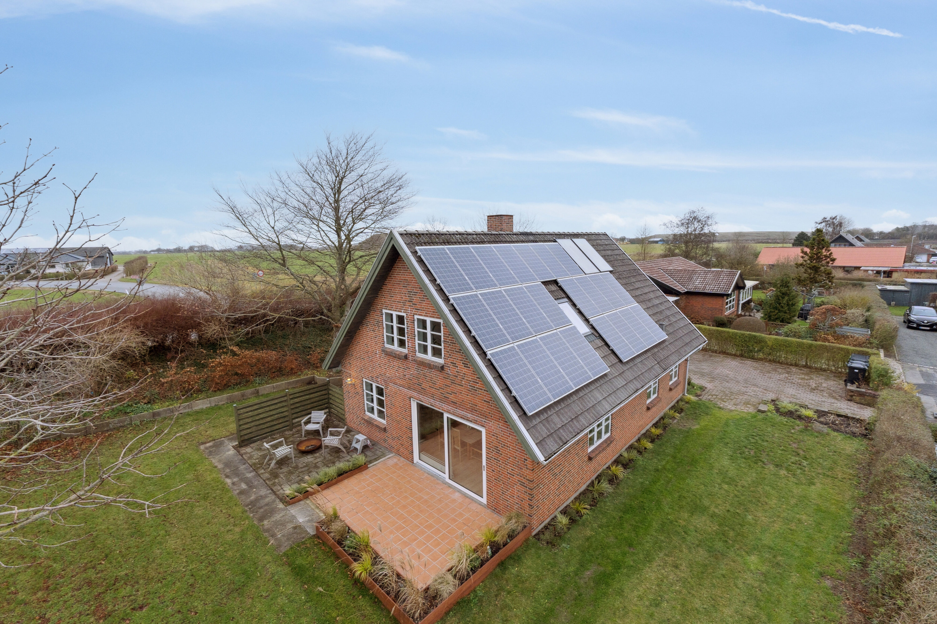 Fremhævet luftfoto billede i fuldskærmstilstand. Billede af Næråparken 8, Sønder Nærå, 5792 Årslev