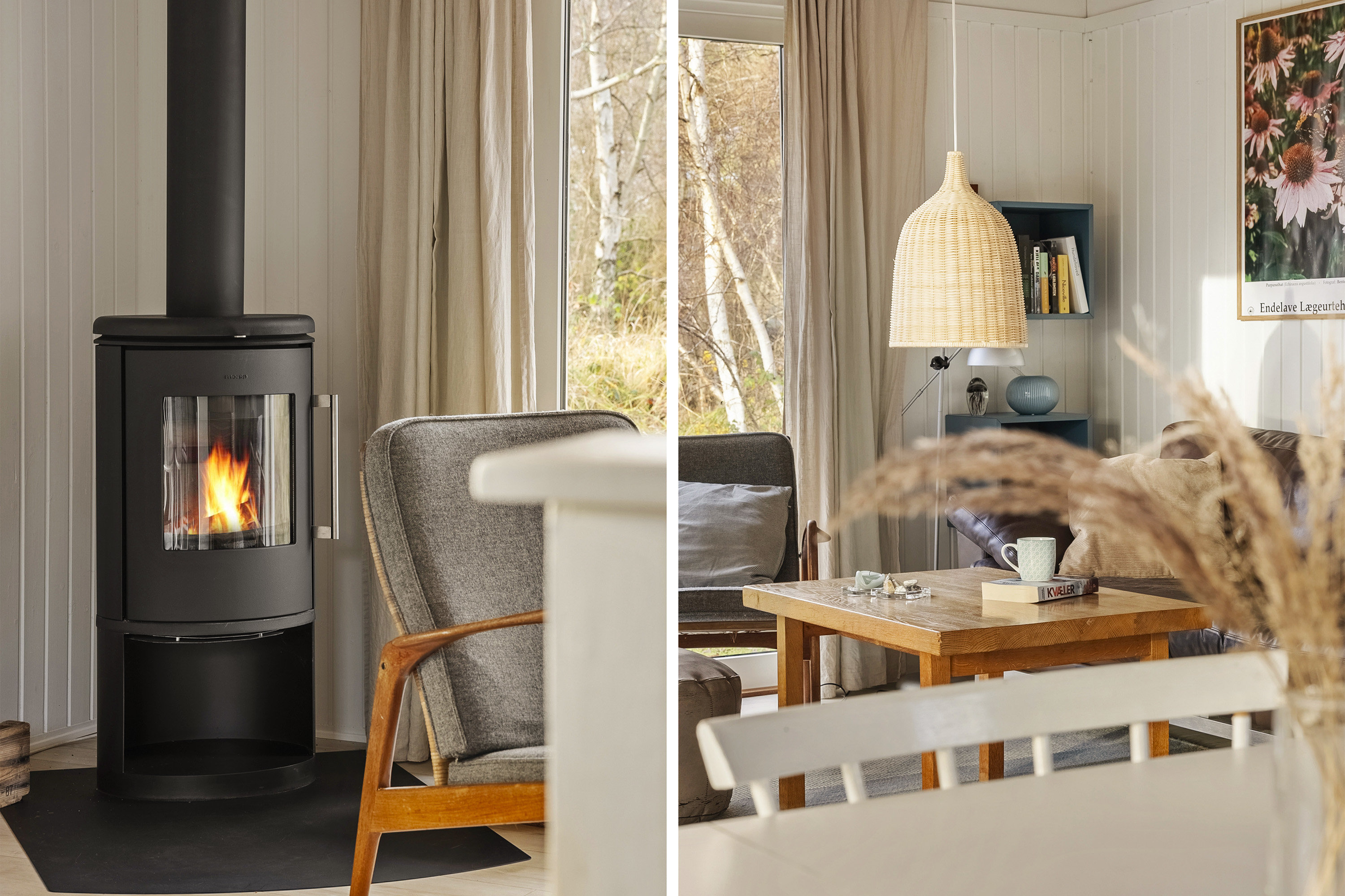 Fremhævet stue billede i fuldskærmstilstand. Billede af Hjertegræsvej 22, 8789 Endelave