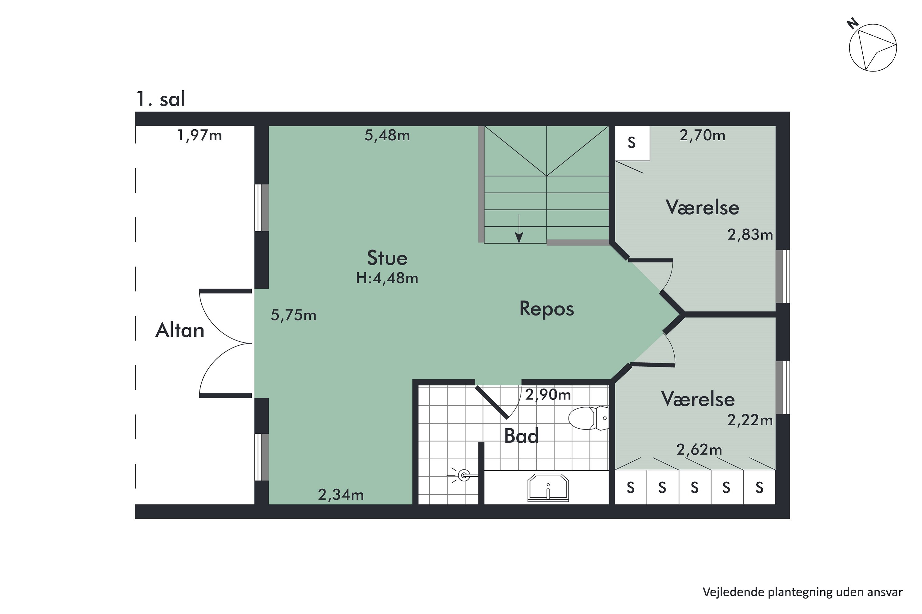 Plantegninger billede af Vestpieren 10, 9370 Hals