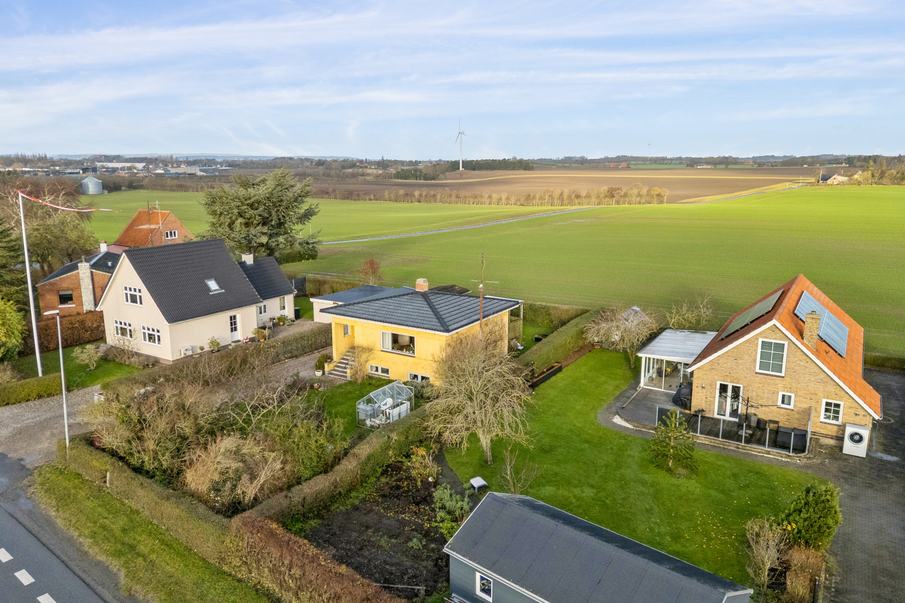 Fremhævet luftfoto billede i fuldskærmstilstand. Billede af Spodsbjergvej 159, Gammel Skrøbelev, 5900 Rudkøbing