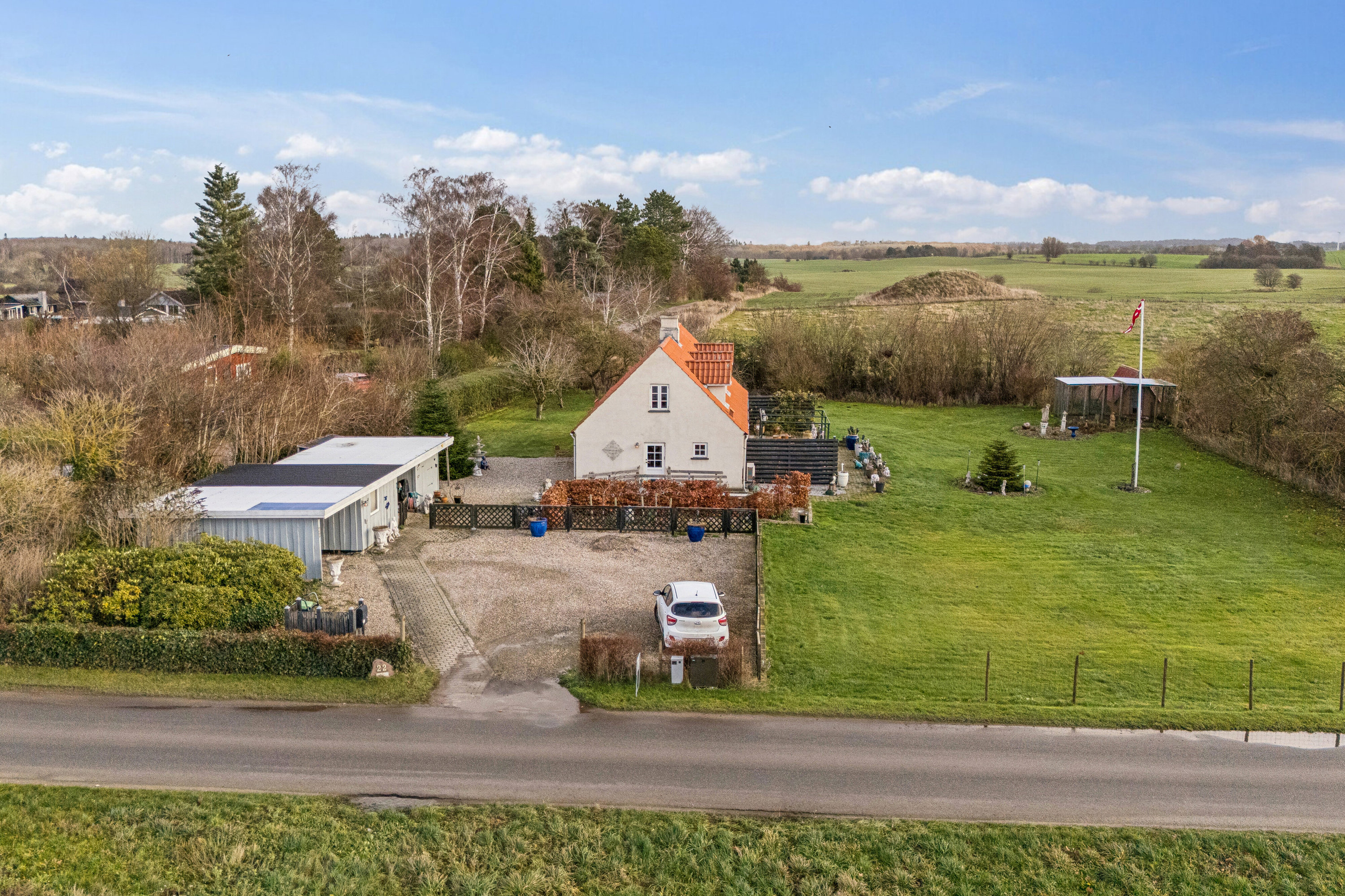 Fremhævet udsigt fra toppen billede i fuldskærmstilstand. Billede af Nordmarksvej 22, Kyndeløse, 4070 Kirke Hyllinge