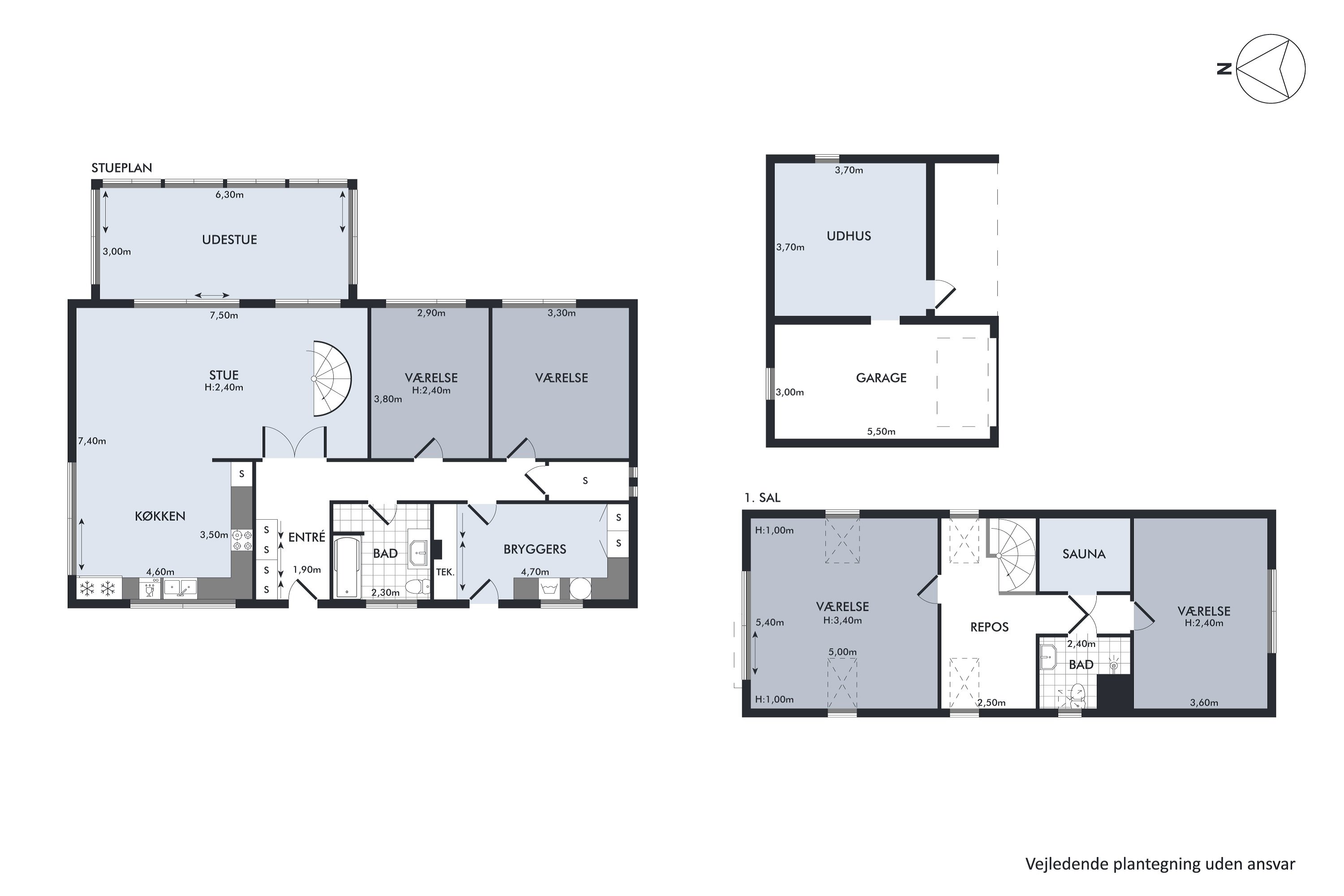 Plantegninger billede af Hellevej 11, 2670 Greve