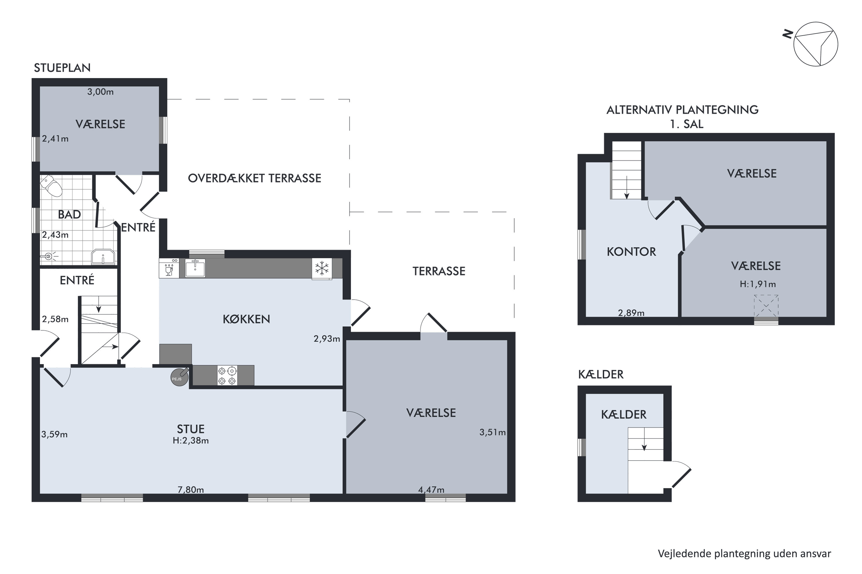 Plantegninger billede af Nauhøjvej 12, Rostved, 8410 Rønde