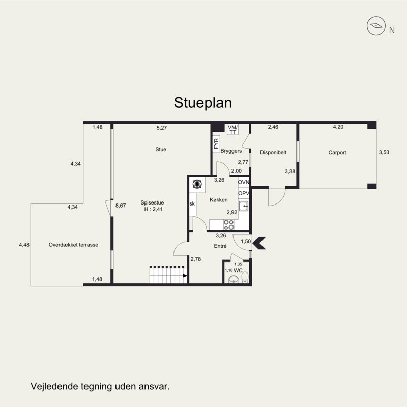 Plantegninger billede af Symfonialle 54C, 8700 Horsens