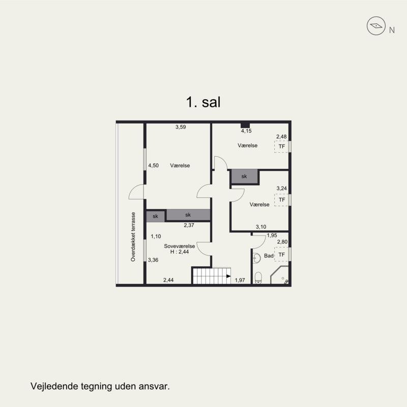 Plantegninger billede af Symfonialle 54C, 8700 Horsens