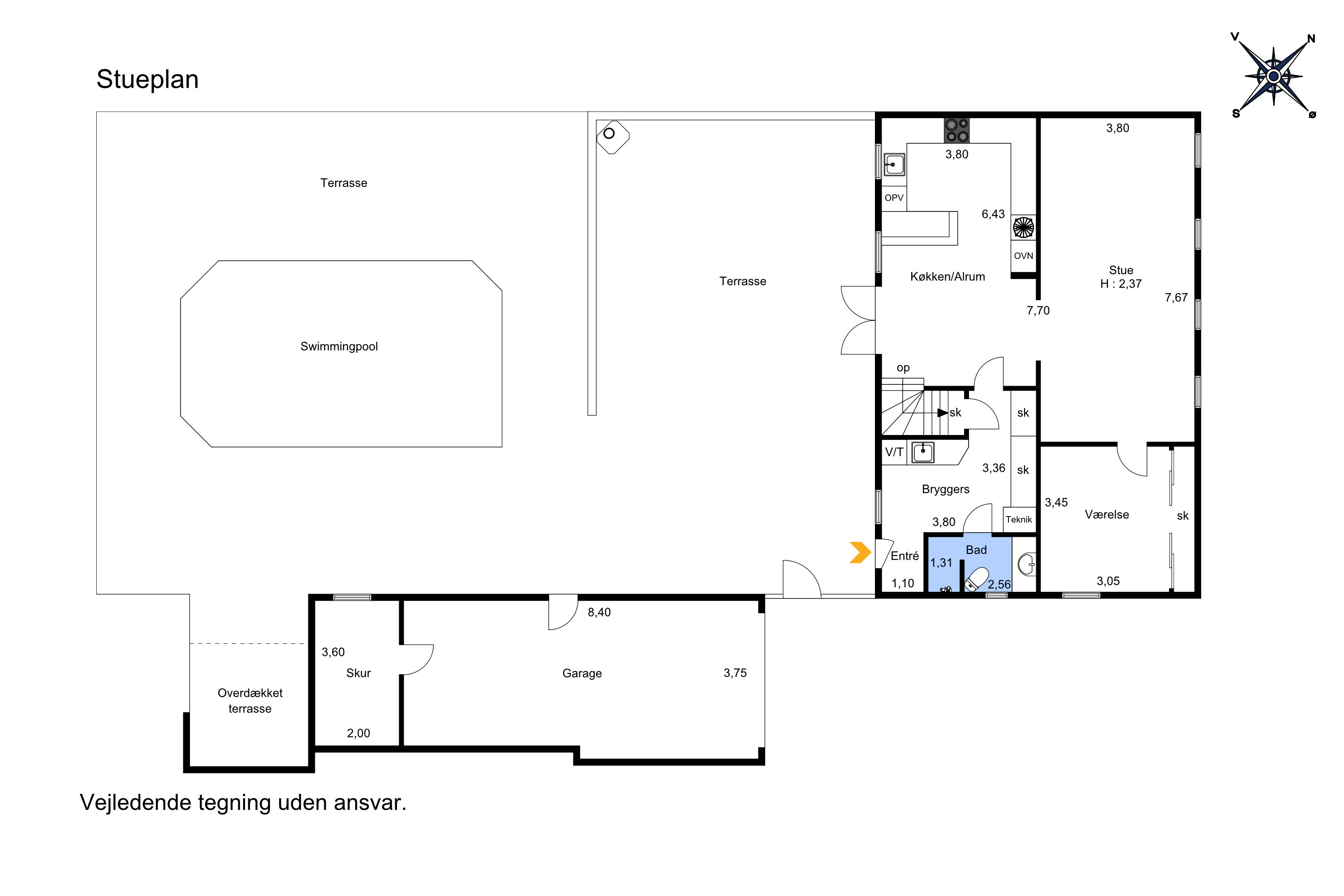 Plantegninger billede af Vestergade 25, 9440 Aabybro