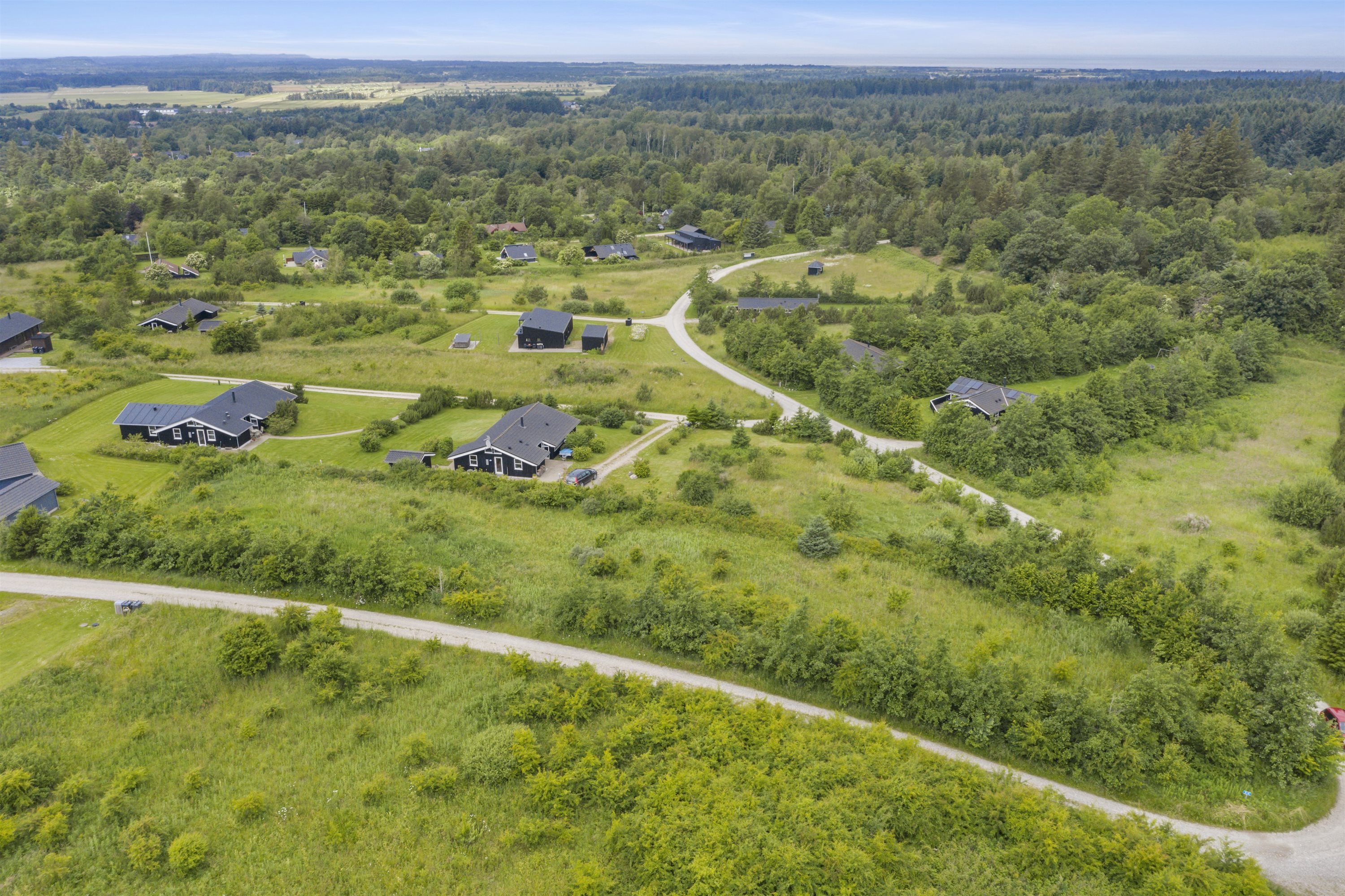 Fremhævet luftfoto billede i fuldskærmstilstand. Billede af Aspevej 72, Brøndum, 9690 Fjerritslev