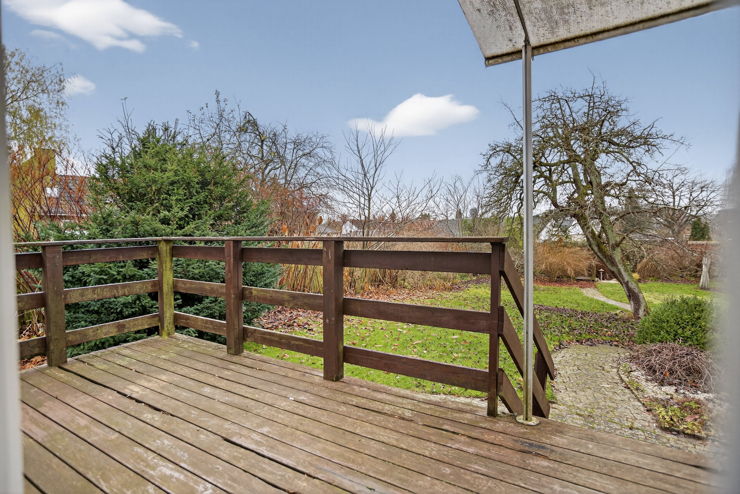 Fremhævet terrasse billede i fuldskærmstilstand. Billede af Vestermarken 2B, 2750 Ballerup