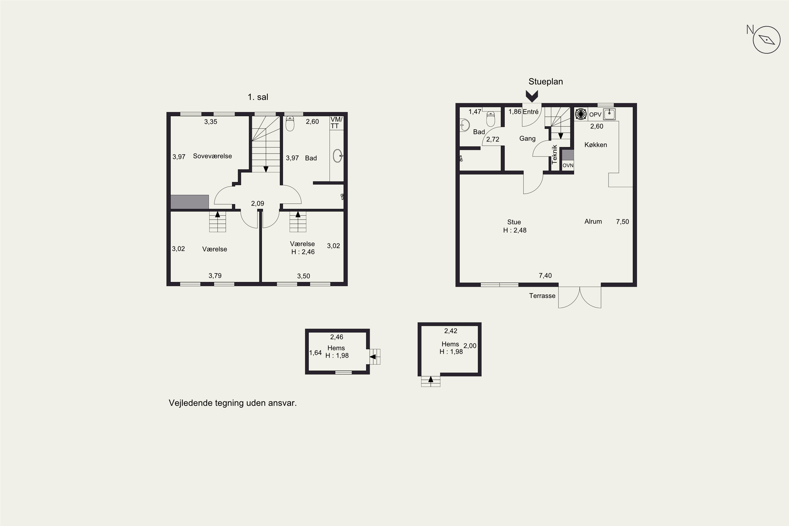 Plantegninger billede af Nedergårdsvej 52M, Skejby, 8200 Aarhus N