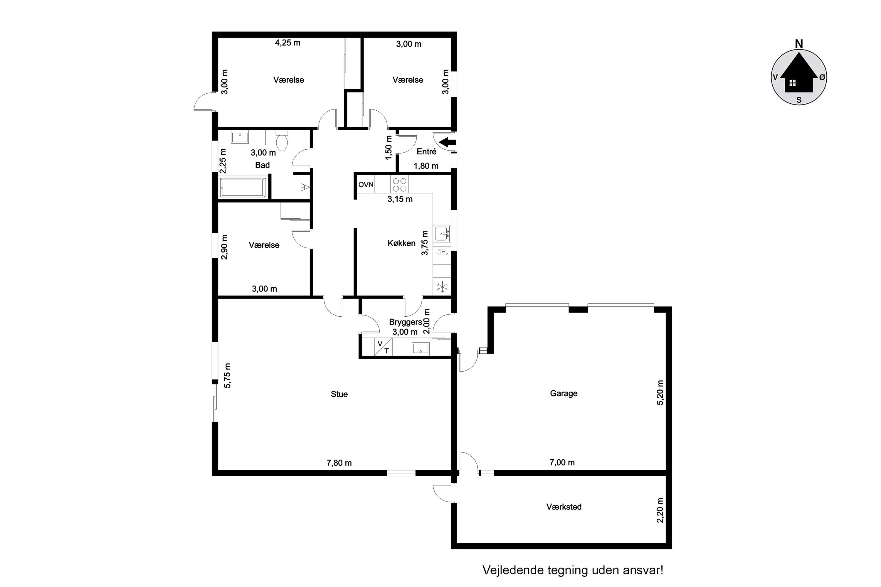 Plantegninger billede af Åbrinken 28, 6900 Skjern