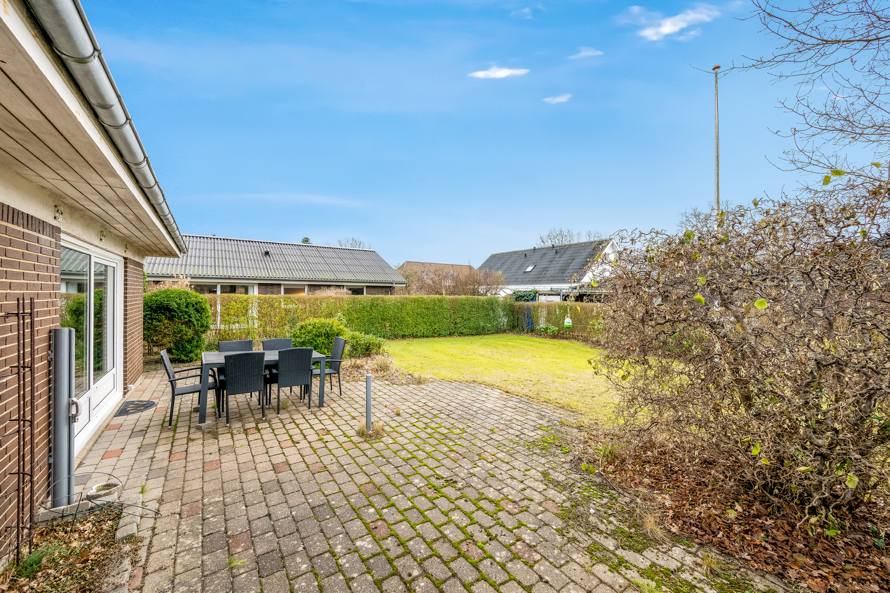 Fremhævet terrasse billede i fuldskærmstilstand. Billede af Åbrinken 28, 6900 Skjern