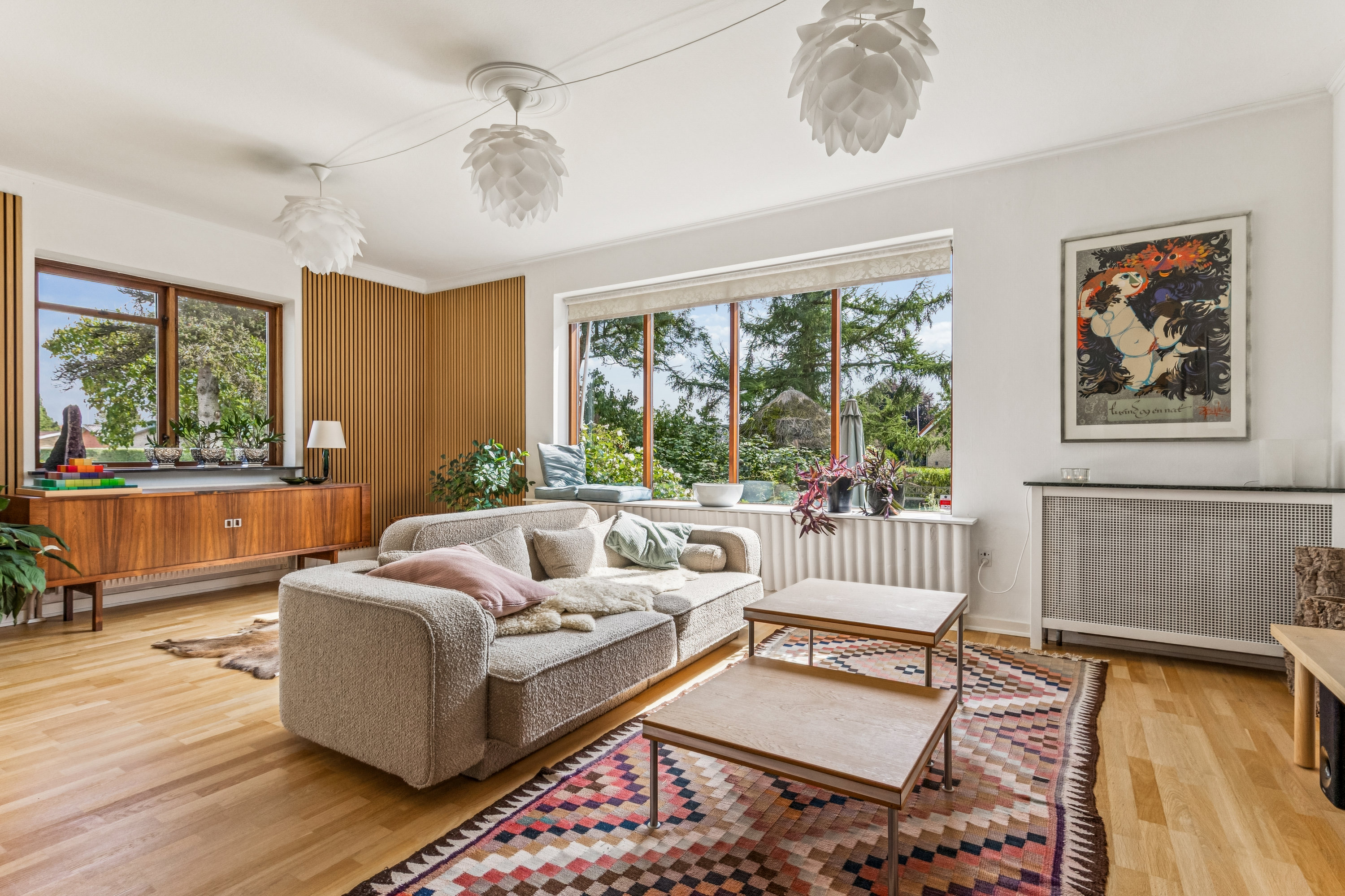 Fremhævet stue billede i fuldskærmstilstand. Billede af Skovvejen 29, 8850 Bjerringbro