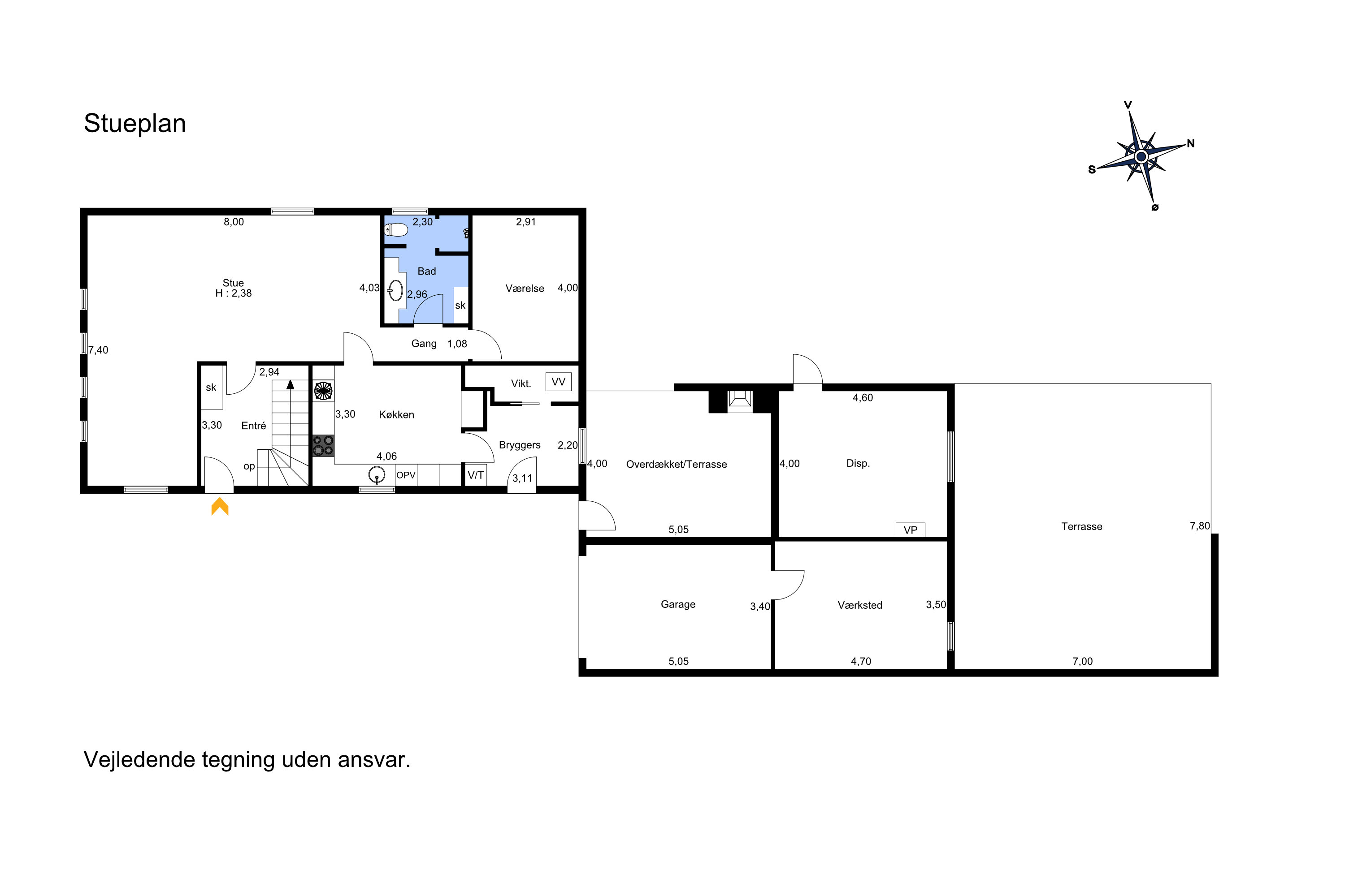 Plantegninger billede af Nørremarksvej 28, 9440 Aabybro