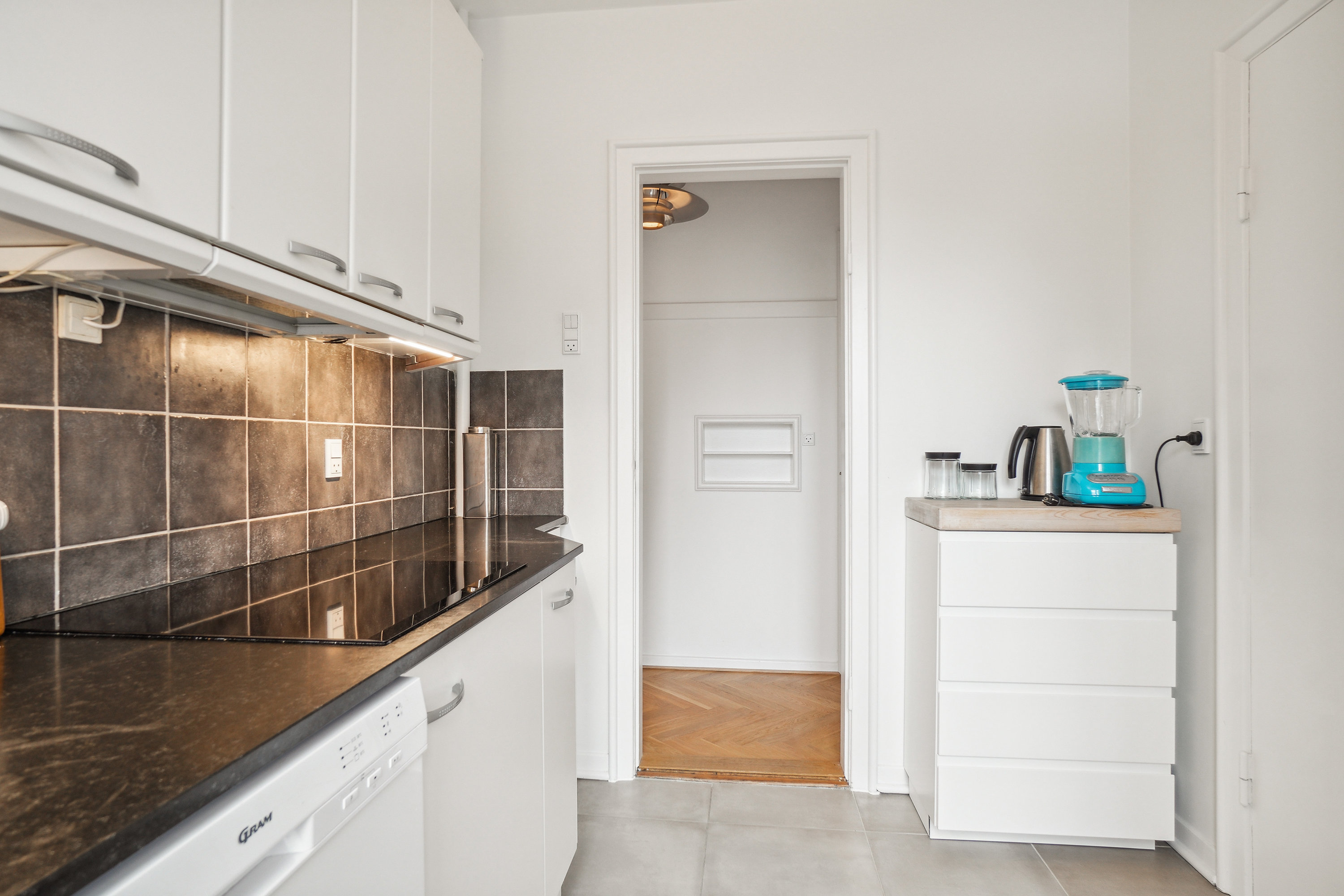 Fremhævet køkken billede i fuldskærmstilstand. Billede af Skytten 1A, st.. th., 9000 Aalborg