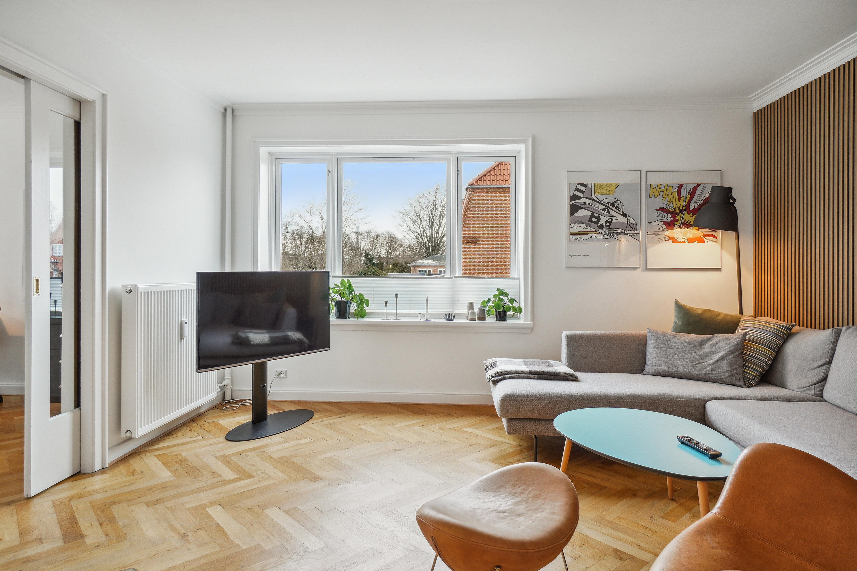 Fremhævet stue  billede i fuldskærmstilstand. Billede af Skytten 1A, st.. th., 9000 Aalborg