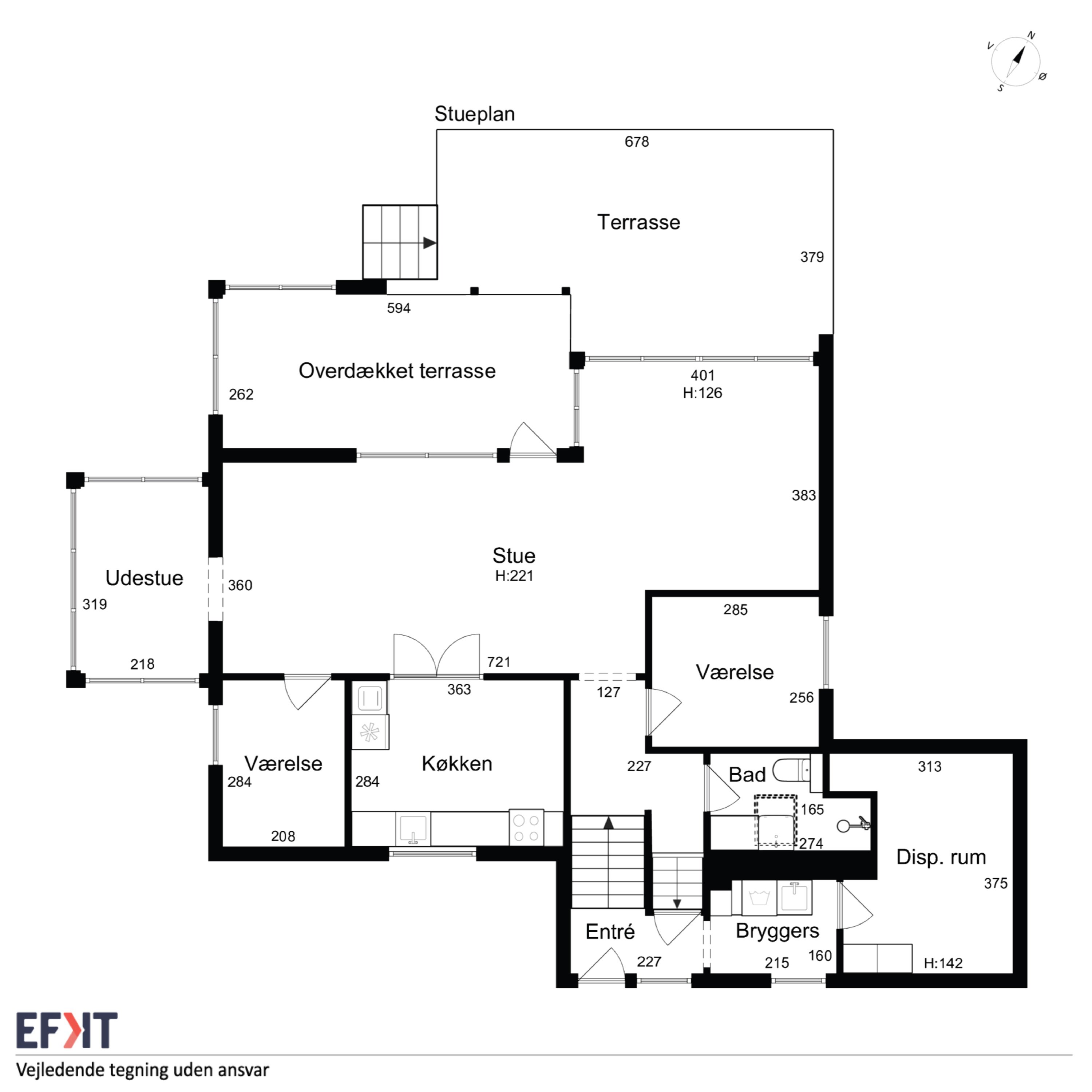 Plantegninger billede af Tværgade 10, 8300 Odder
