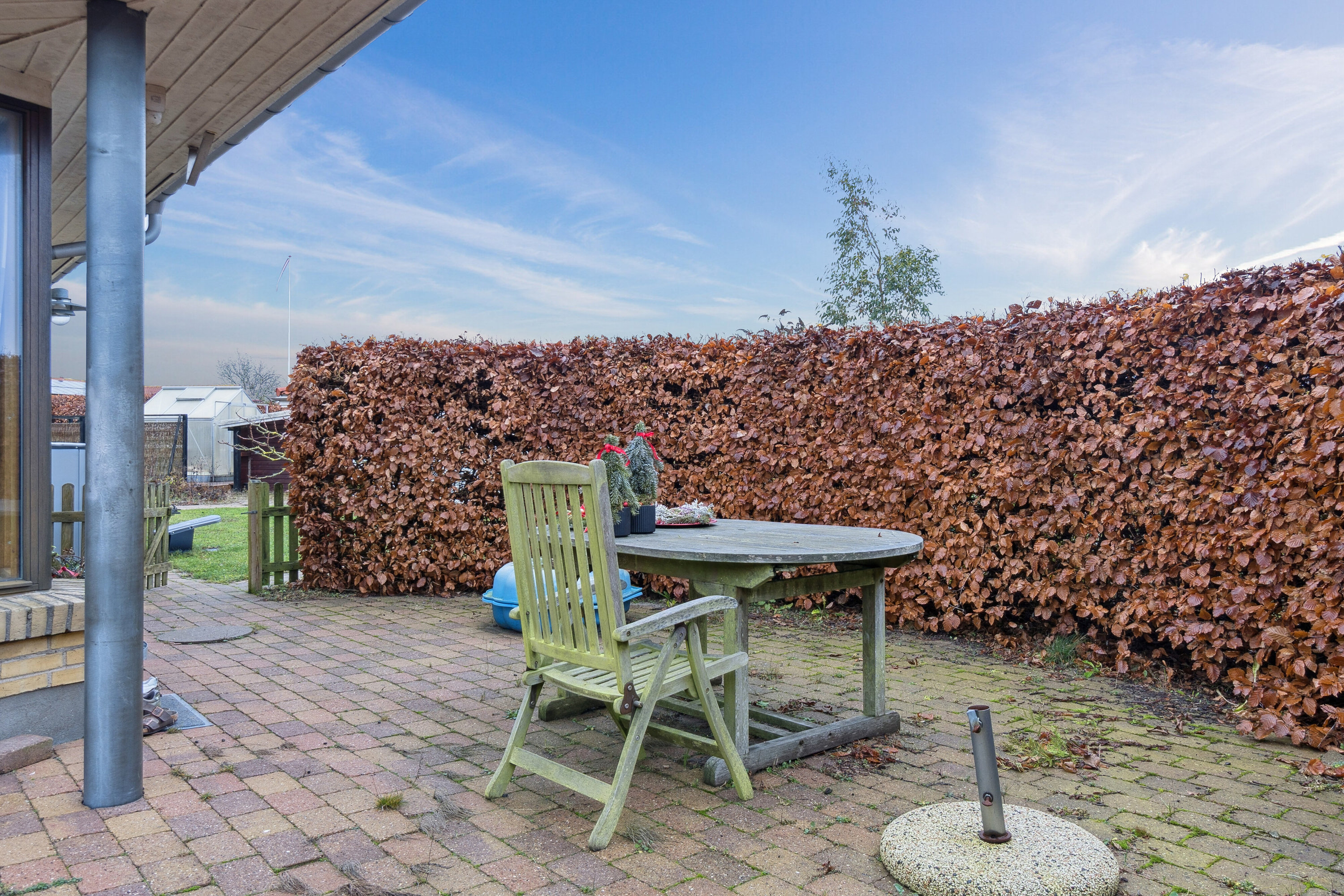 Fremhævet terrasse billede i fuldskærmstilstand. Billede af Byvangen 34, Slots Bjergby, 4200 Slagelse