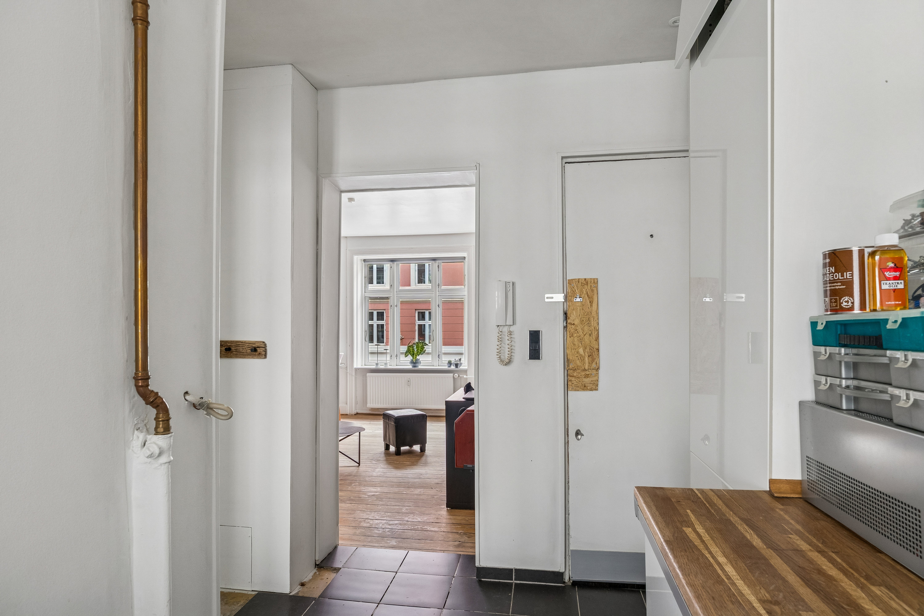 Fremhævet gang billede i fuldskærmstilstand. Billede af Marstalsgade 21, 2. th., 2100 København Ø