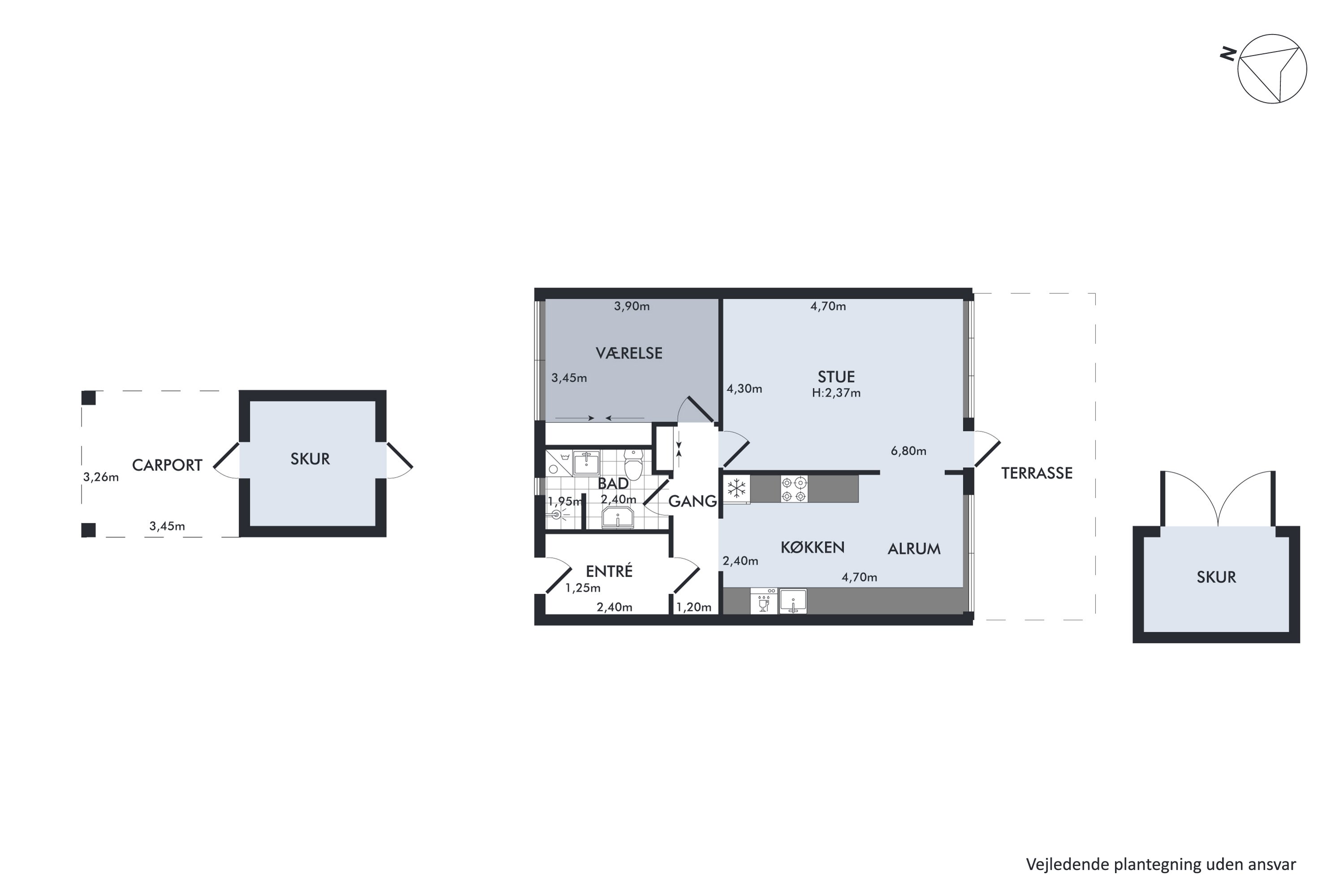 Plantegninger billede af Bragesvej 30, 8981 Spentrup