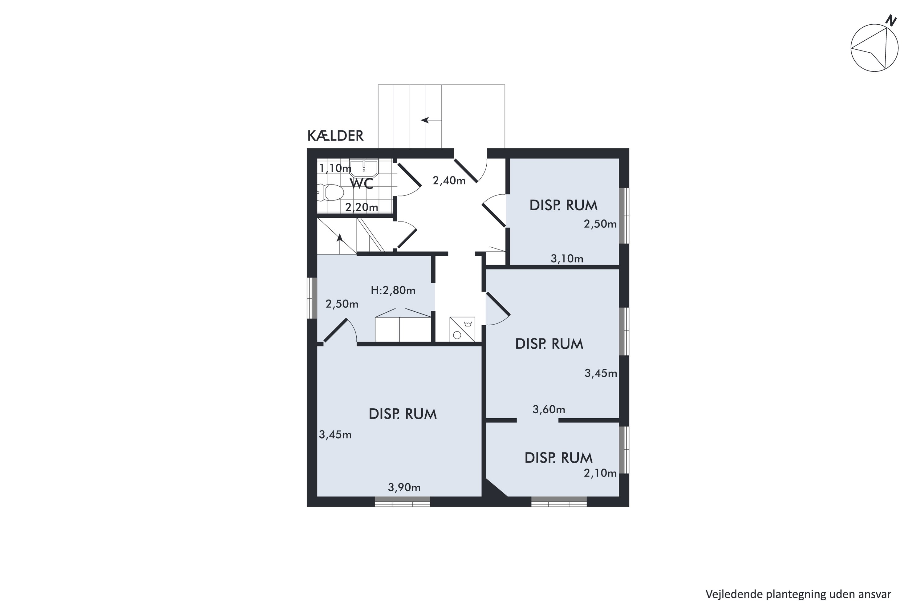 Plantegninger billede af Fælledvej 11, 8870 Langå
