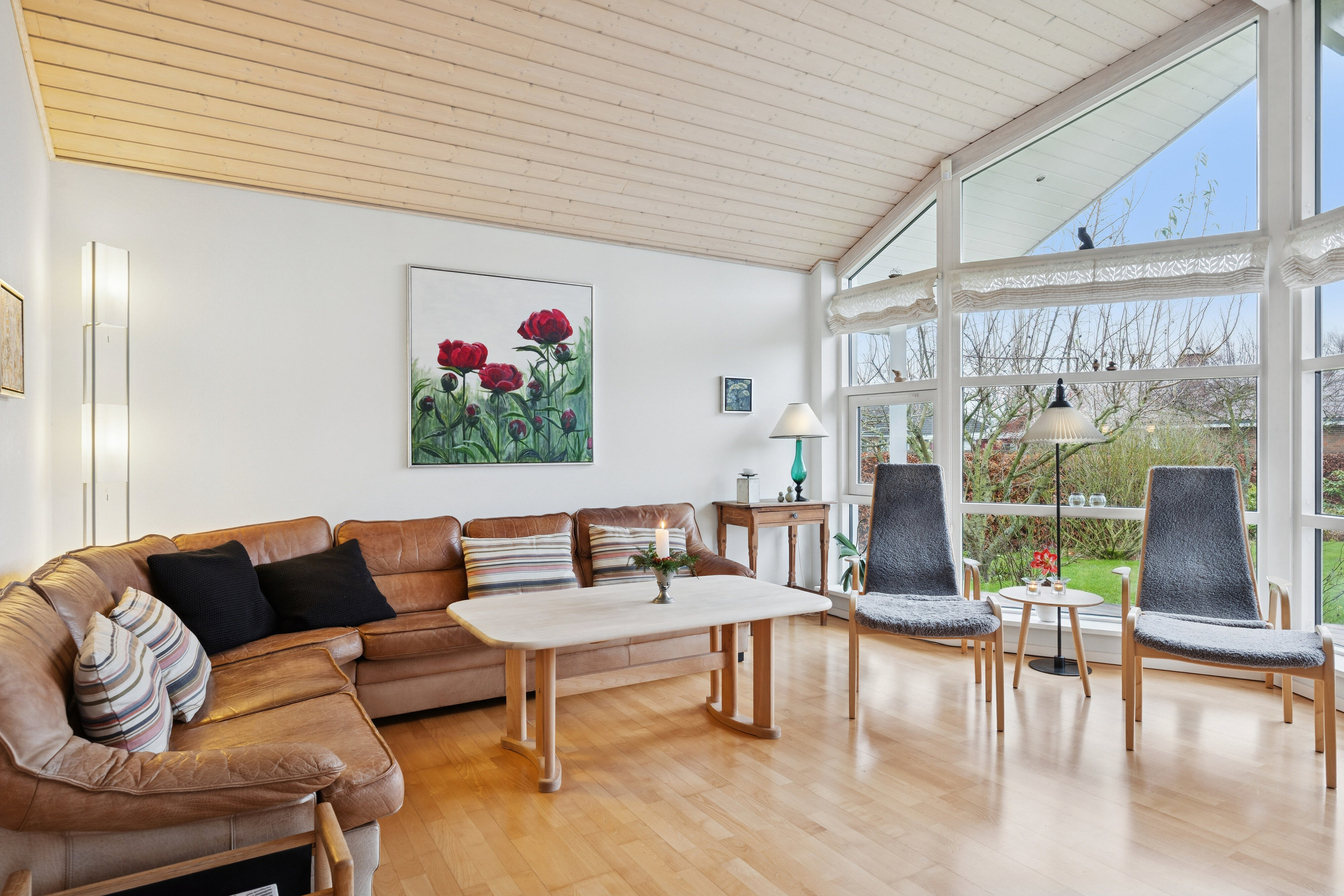 Fremhævet stue billede i fuldskærmstilstand. Billede af Solstien 4, Gl Kalvehave, 4771 Kalvehave