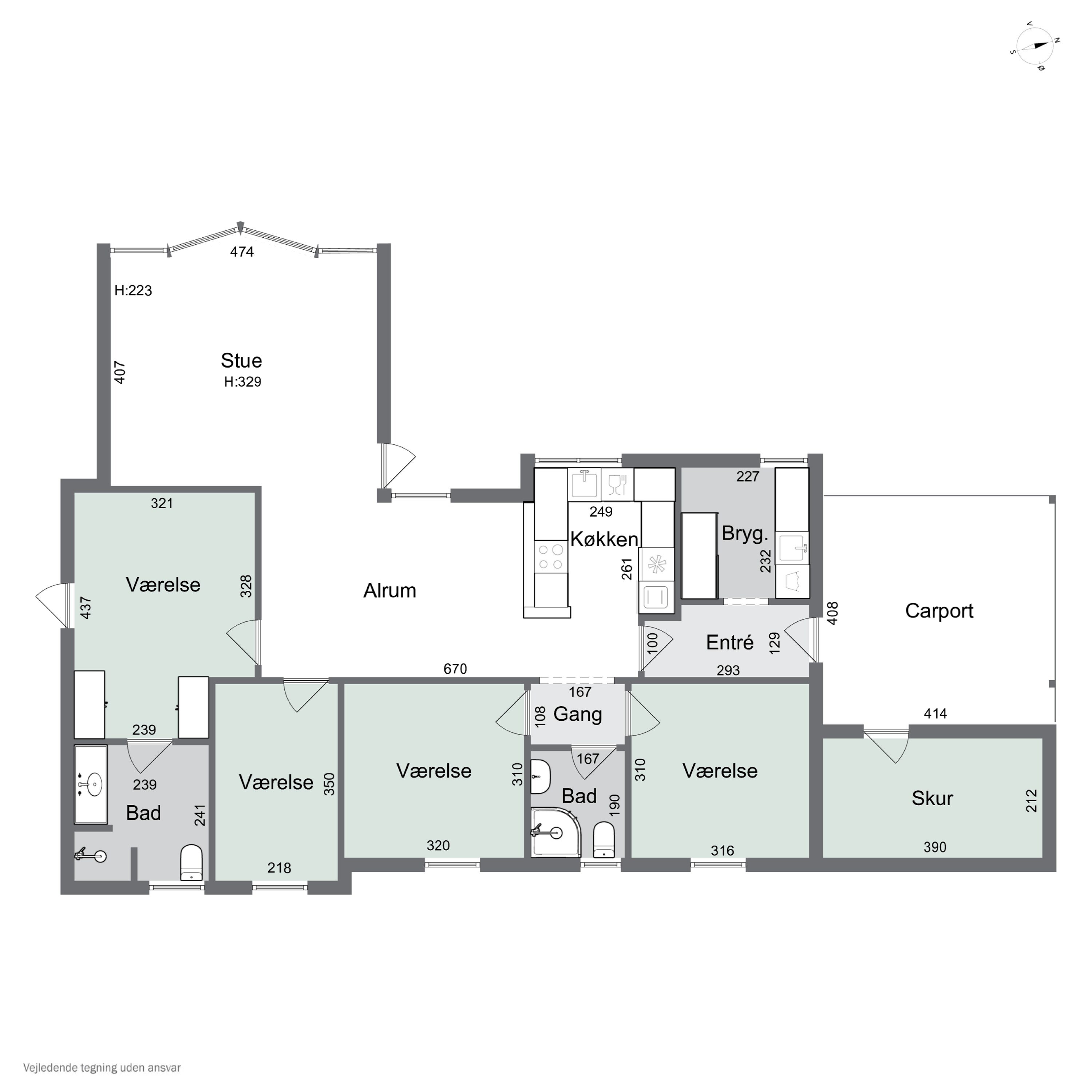 Plantegninger billede af Solstien 4, Gl Kalvehave, 4771 Kalvehave