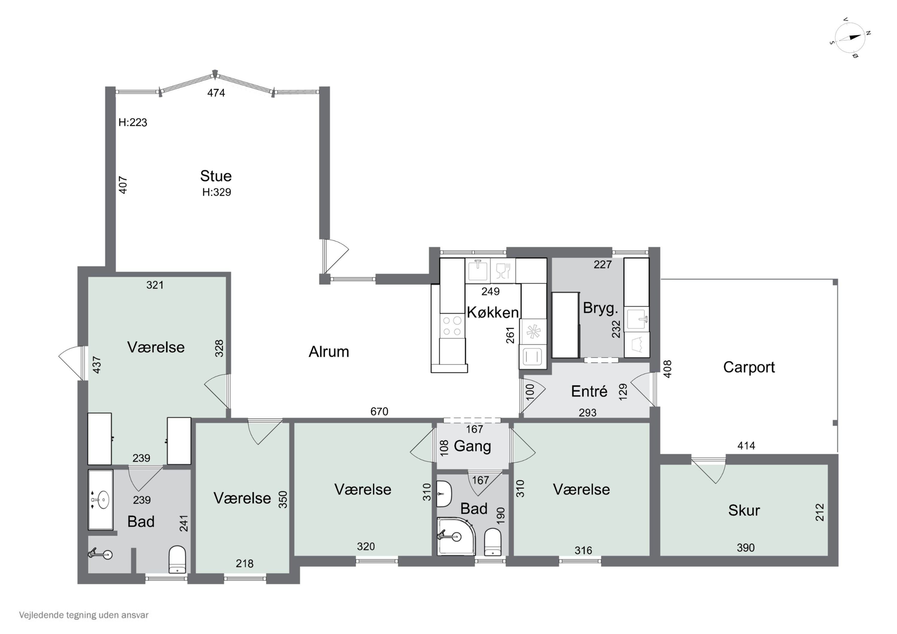 Plantegninger billede af Solstien 4, Gl Kalvehave, 4771 Kalvehave