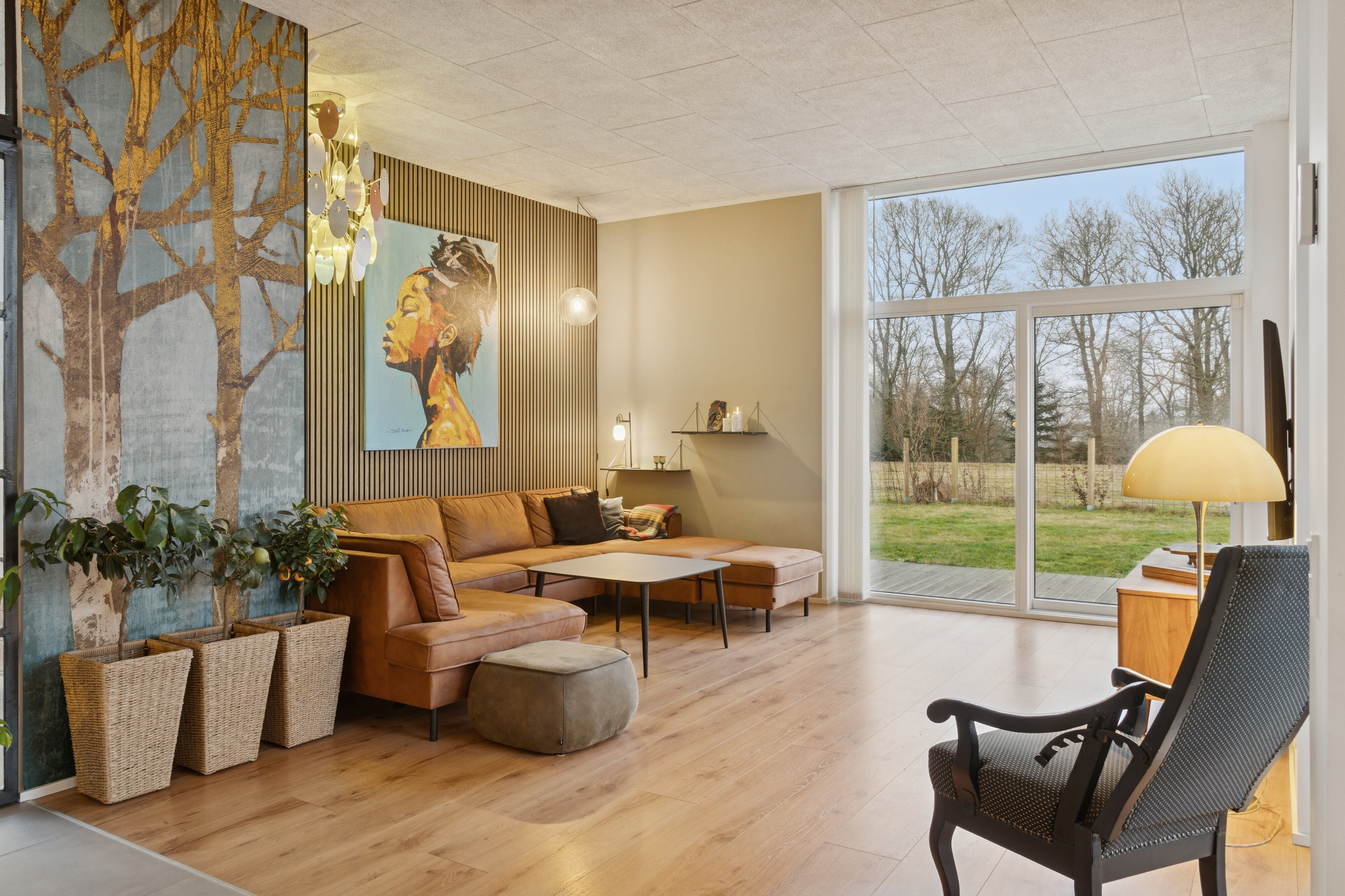 Fremhævet stue billede i fuldskærmstilstand. Billede af Fårdalen 104, 8600 Silkeborg