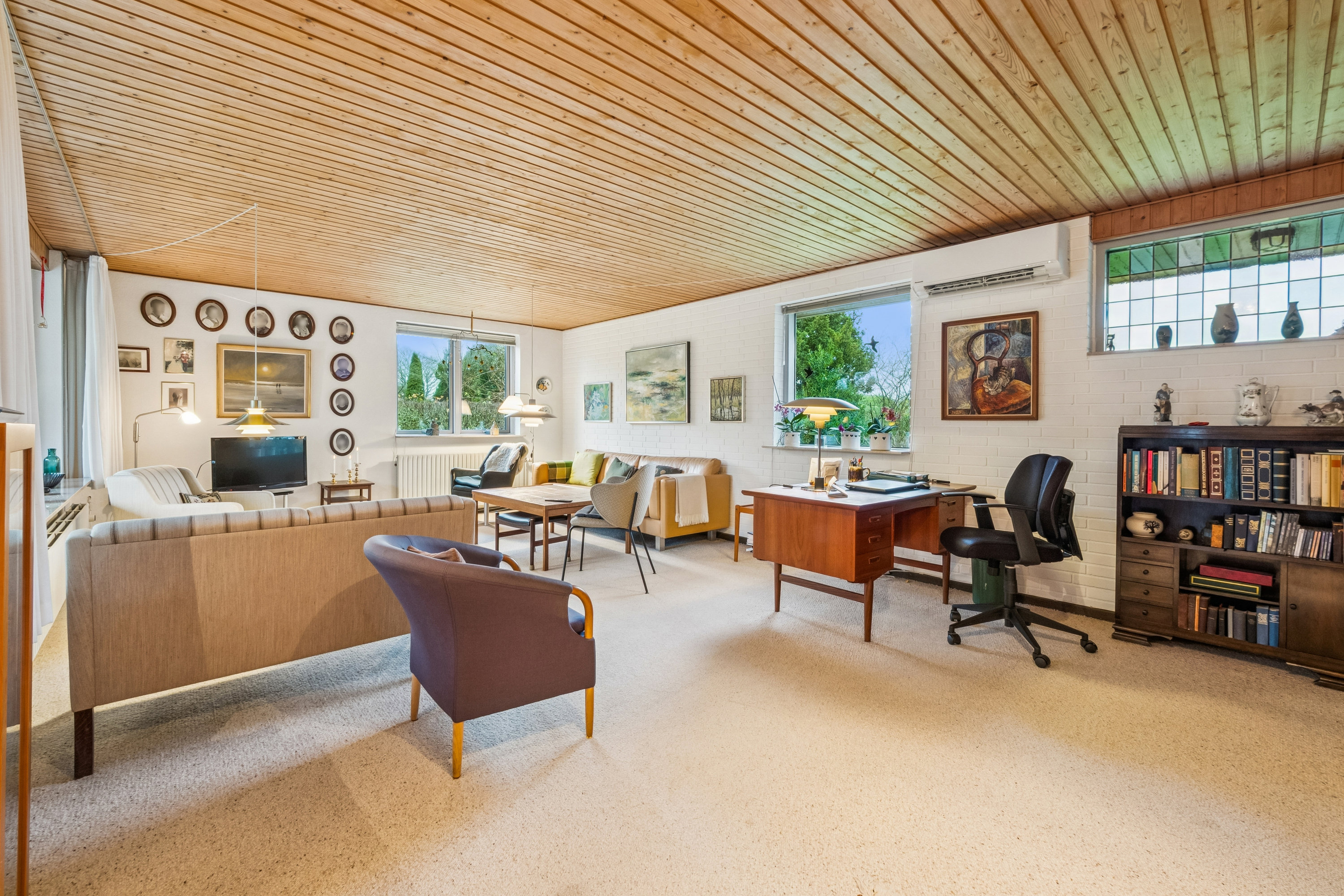 Fremhævet stue billede i fuldskærmstilstand. Billede af Nørvang 12, Erslev, 7950 Erslev