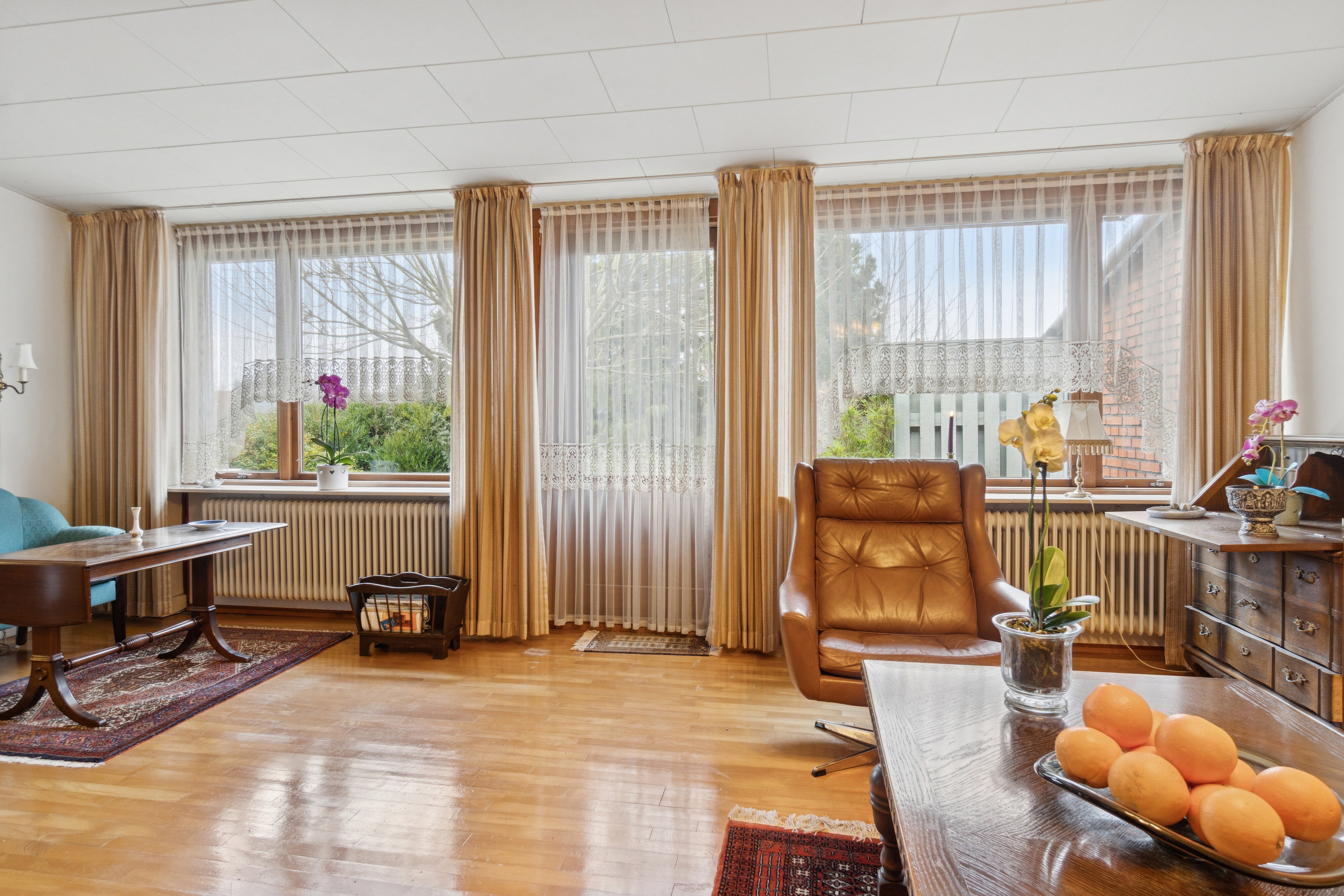 Fremhævet stue billede i fuldskærmstilstand. Billede af Havevej 48, 4700 Næstved