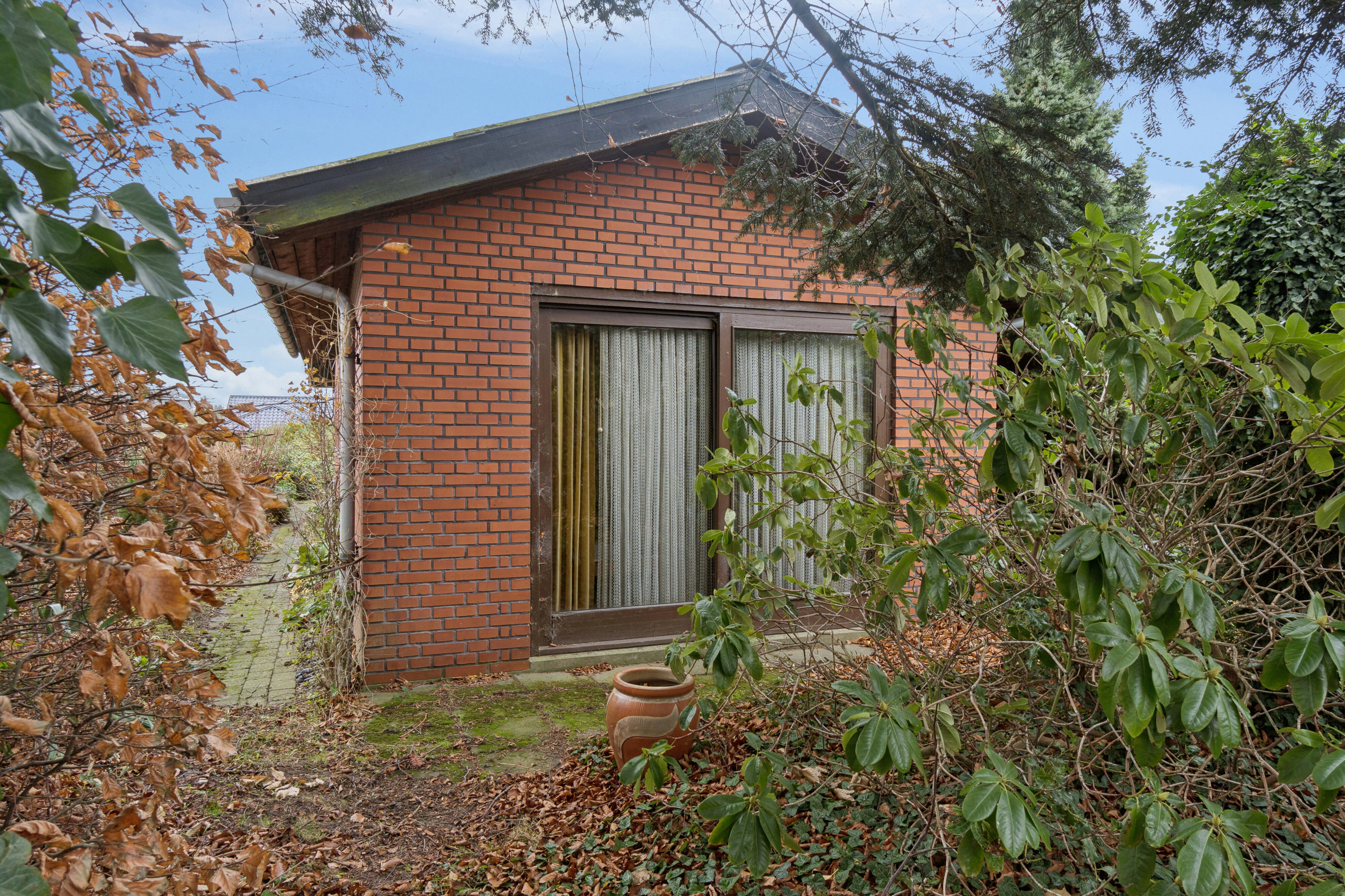 Fremhævet set fra haven billede i fuldskærmstilstand. Billede af Havevej 48, 4700 Næstved