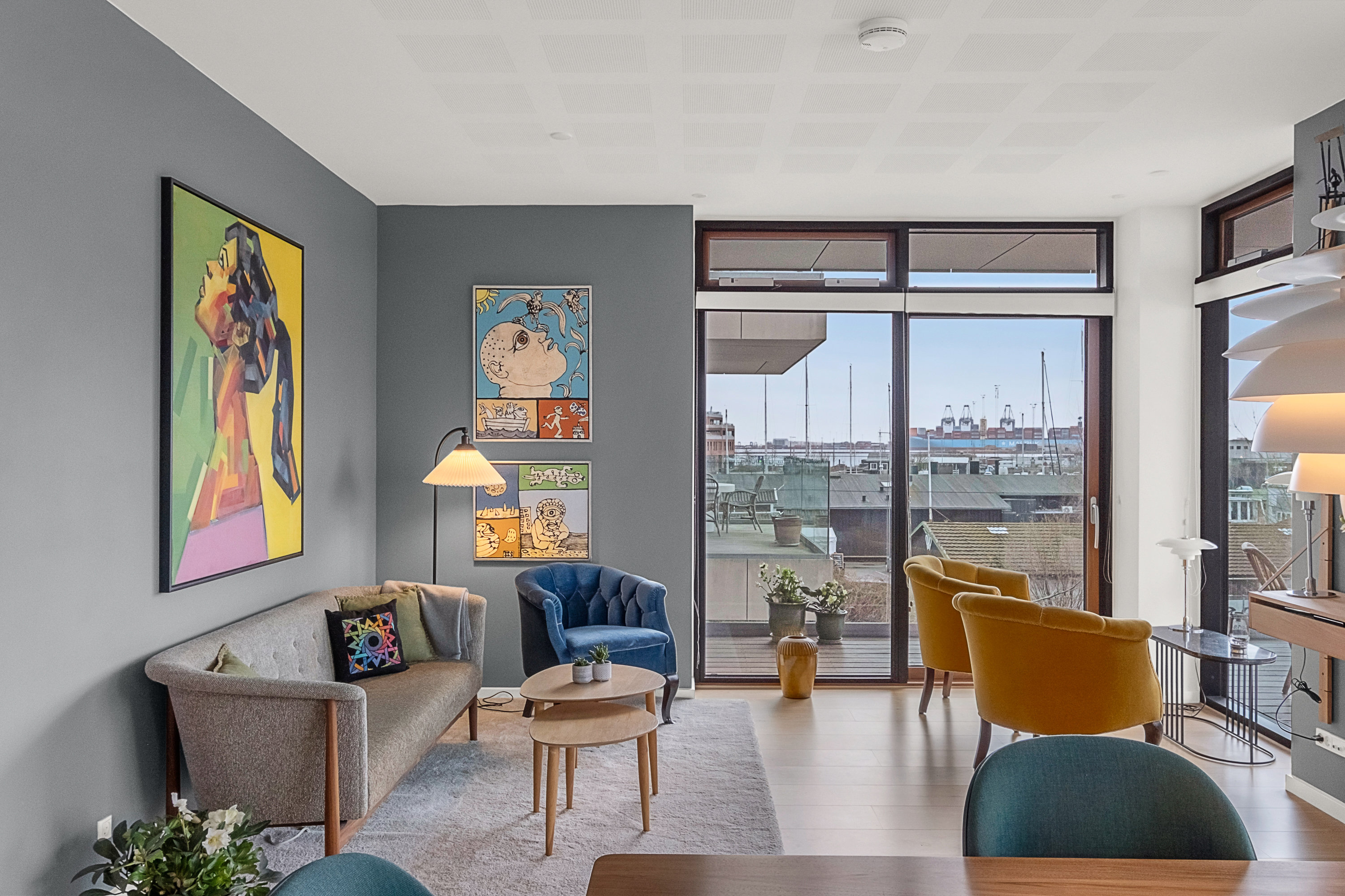 Fremhævet stue billede i fuldskærmstilstand. Billede af Langelinieparken 10, 1. th., 8000 Aarhus C