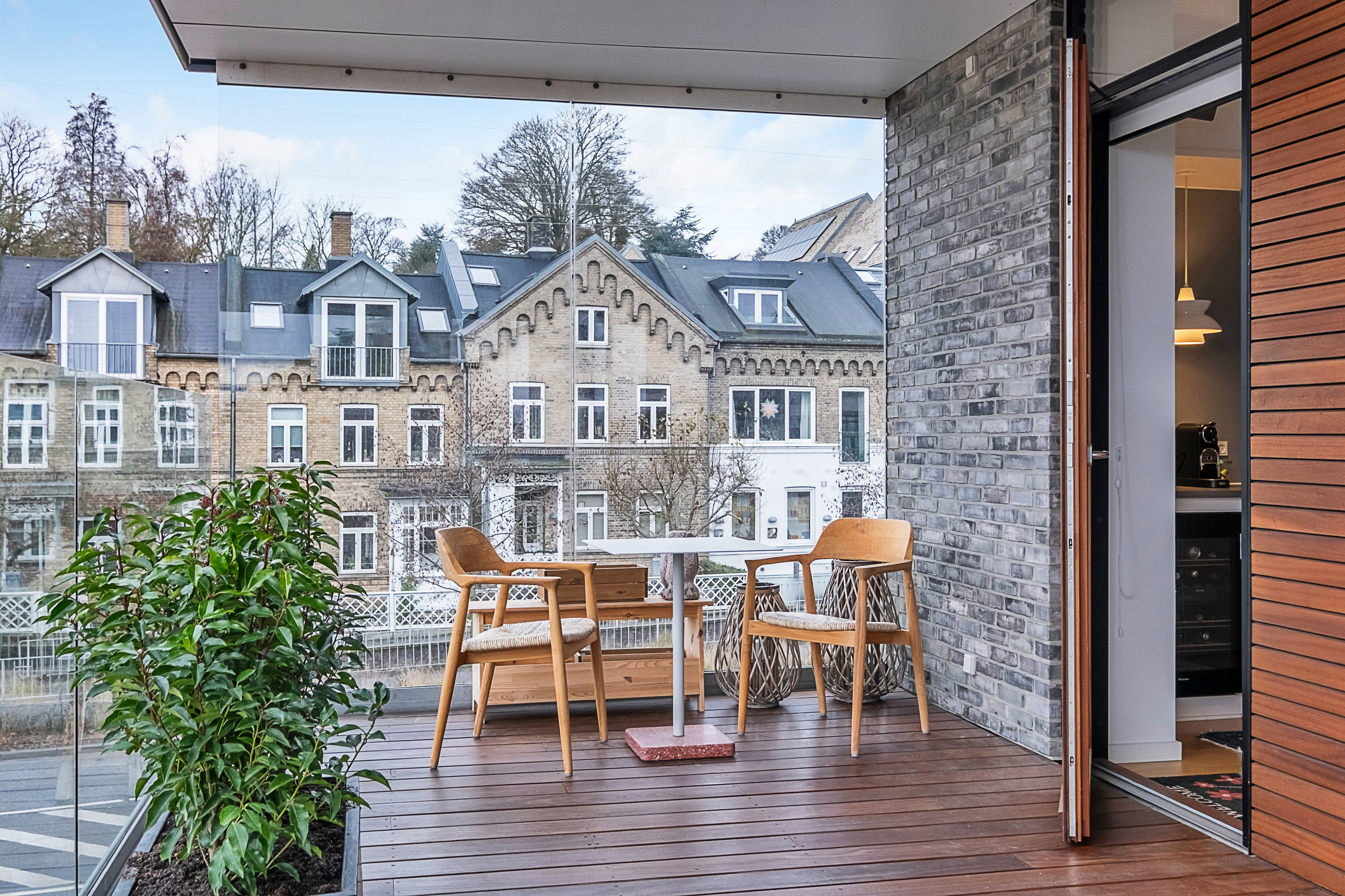 Fremhævet overdækket terrasse billede i fuldskærmstilstand. Billede af Langelinieparken 10, 1. th., 8000 Aarhus C